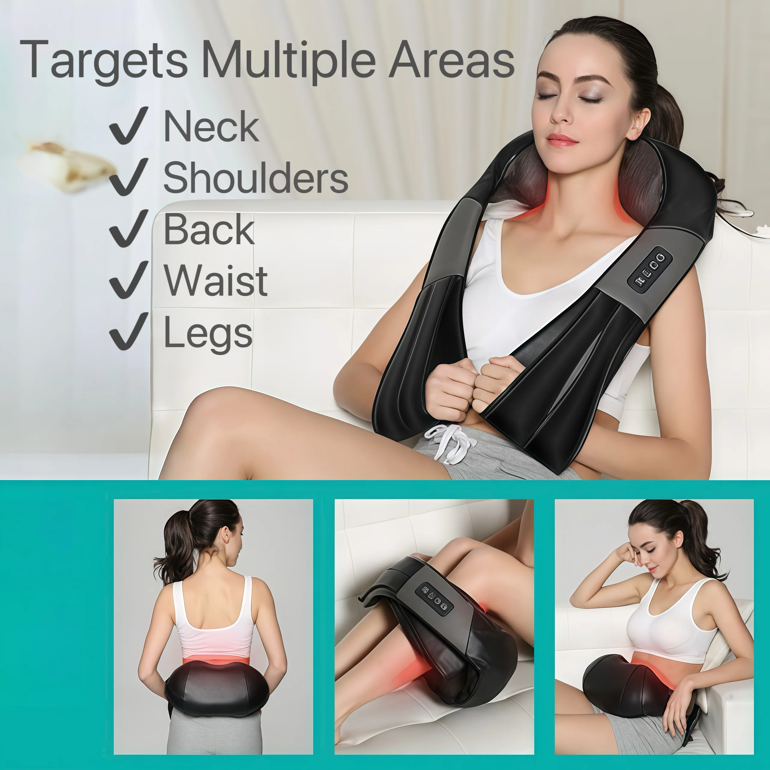 [GOLD] Heated Neck, Shoulder, and Back Massager - Image 3
