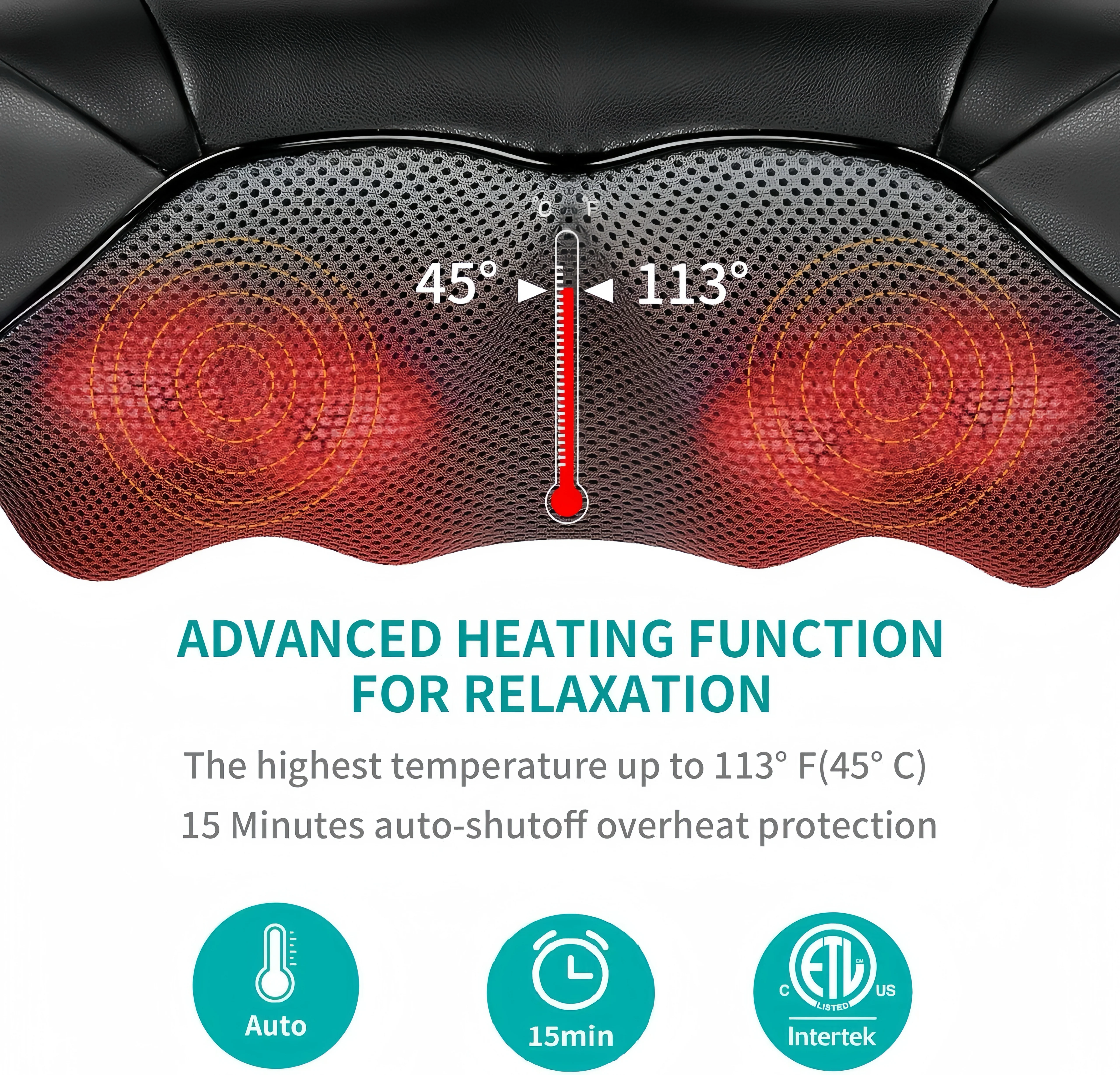 [GOLD] Heated Neck, Shoulder, and Back Massager - Image 6