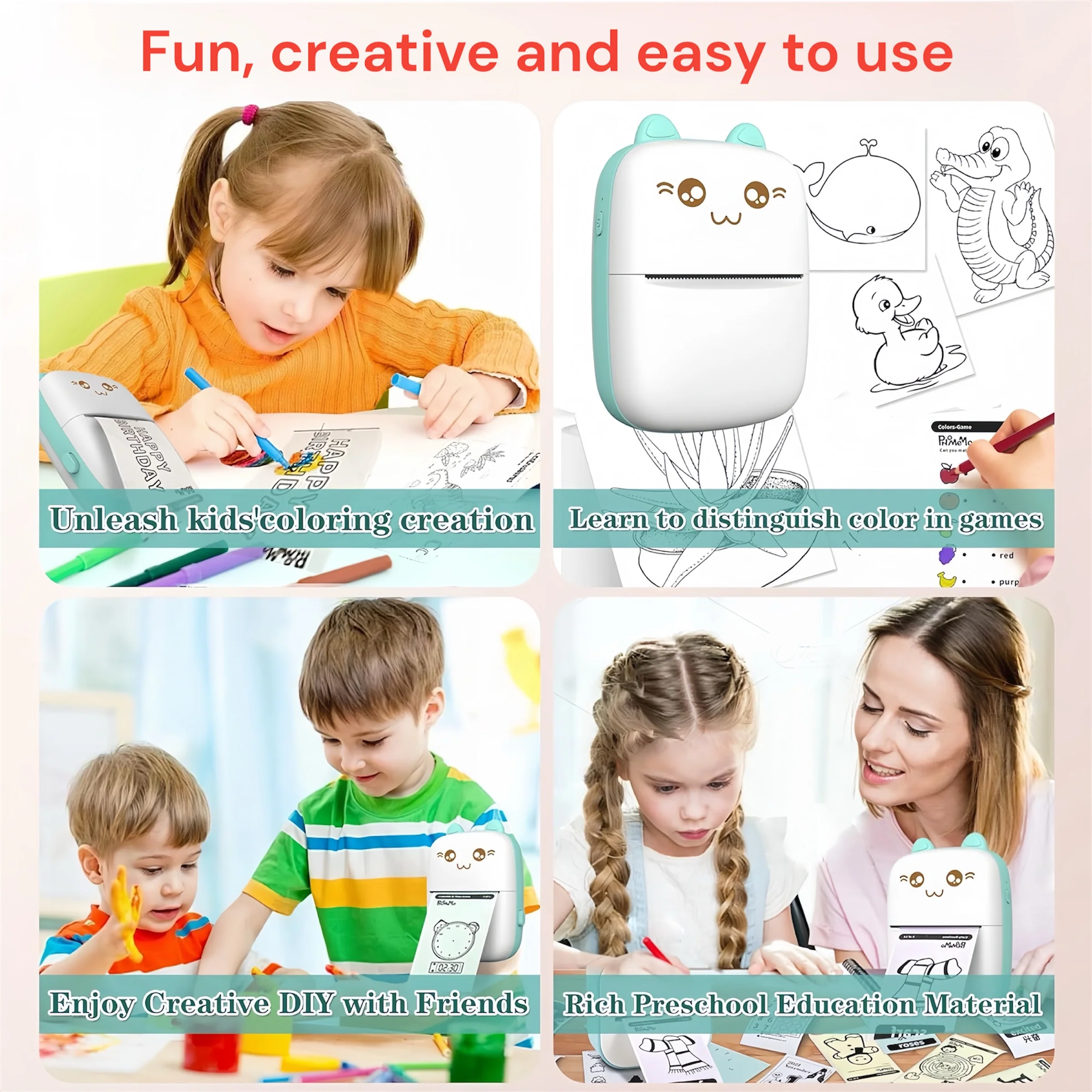 [GOLD] Mini Bluetooth Thermal Printer – Fun & Easy Wireless Printing - Image 4