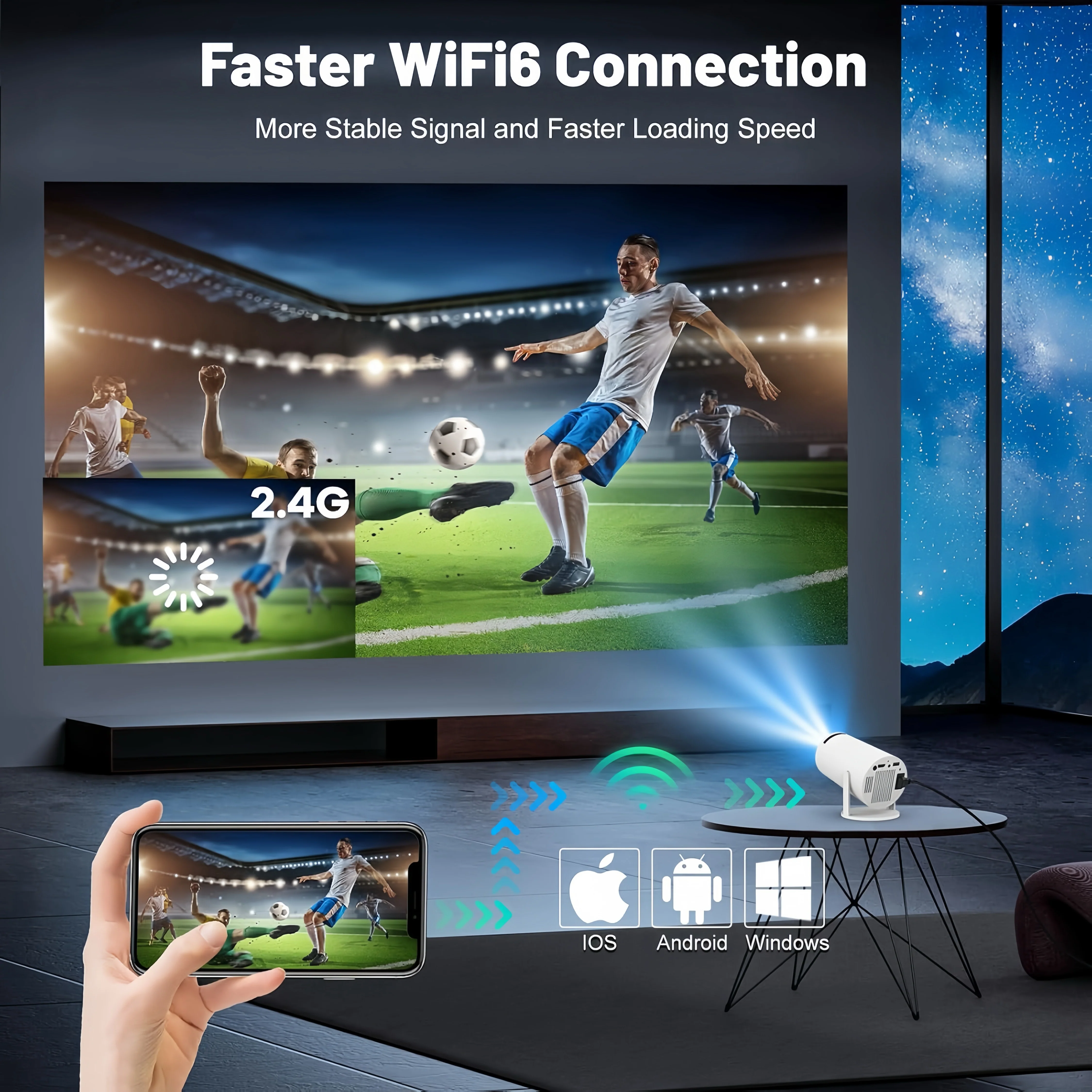[GOLD] PocketBeam Smart 180° Projector - Image 4