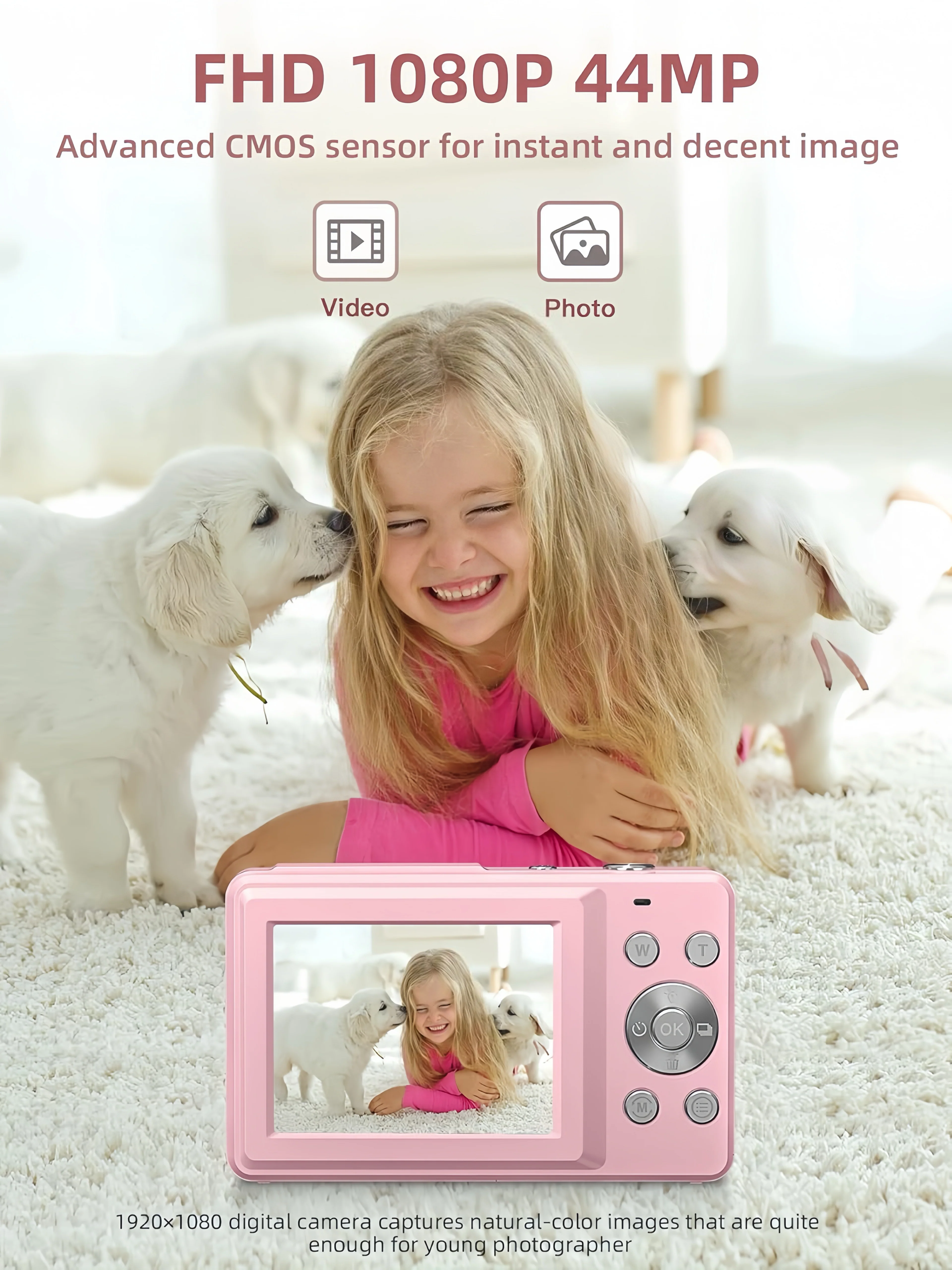 [GOLD] RetroSnap 44 Digital Camera for Kids and Adults - Image 10
