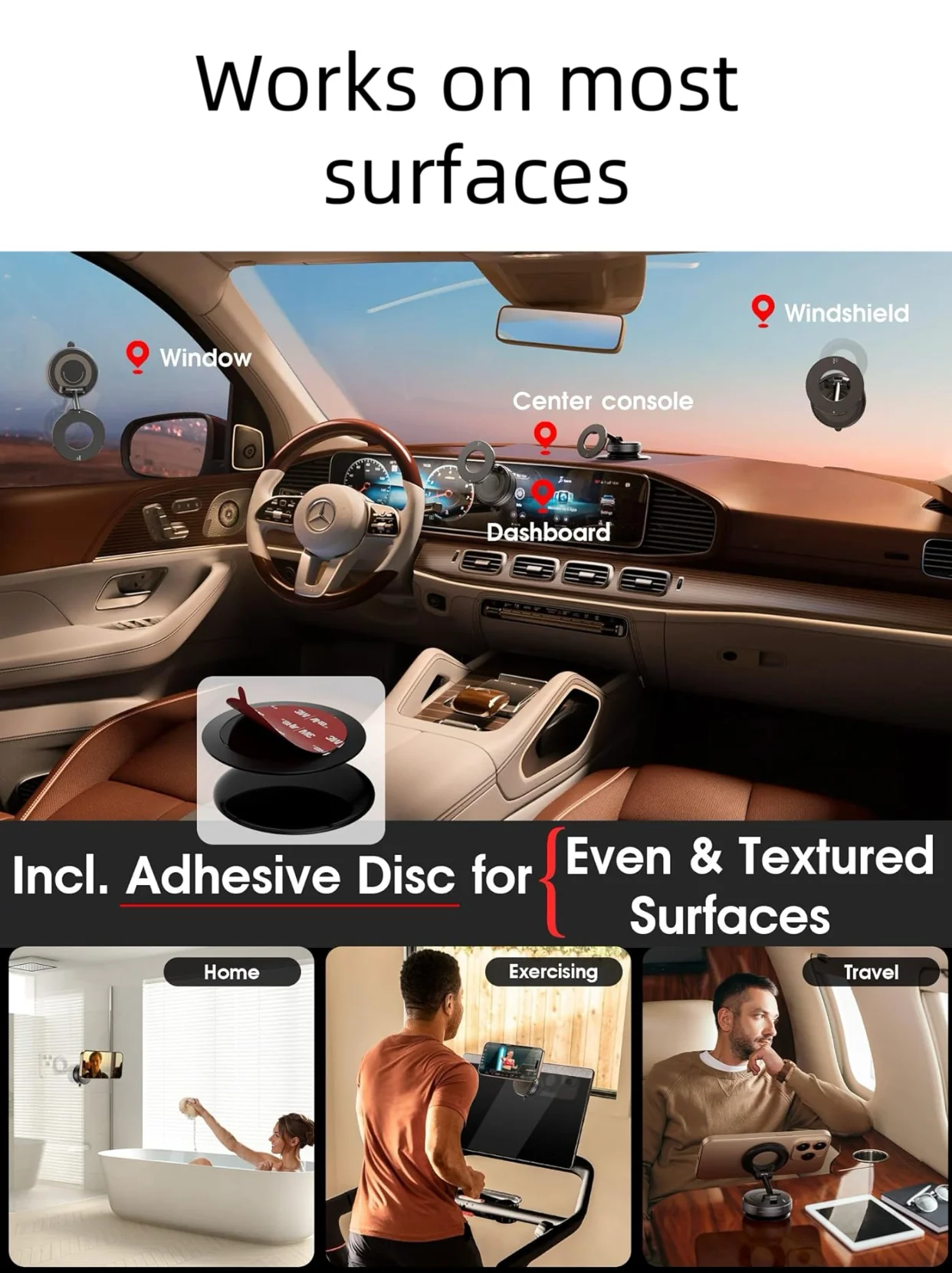 [GOLD] Snanen 360° Magnetic Suction Phone Mount - The Ultimate Hands-Free Holder - Image 5