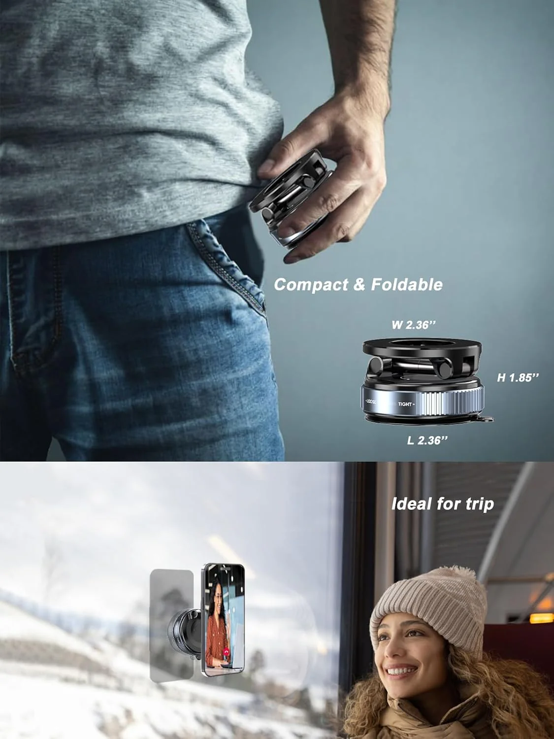 [GOLD] Snanen 360° Magnetic Suction Phone Mount - The Ultimate Hands-Free Holder - Image 8