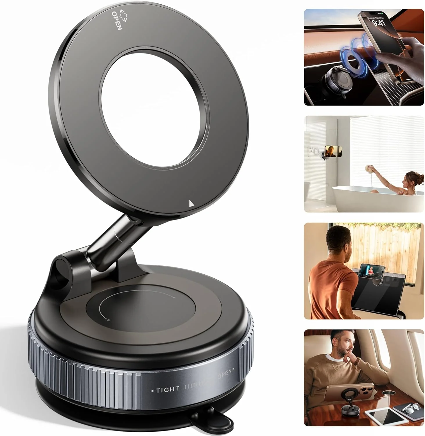 [GOLD] Snanen 360° Magnetic Suction Phone Mount - The Ultimate Hands-Free Holder - Image 9