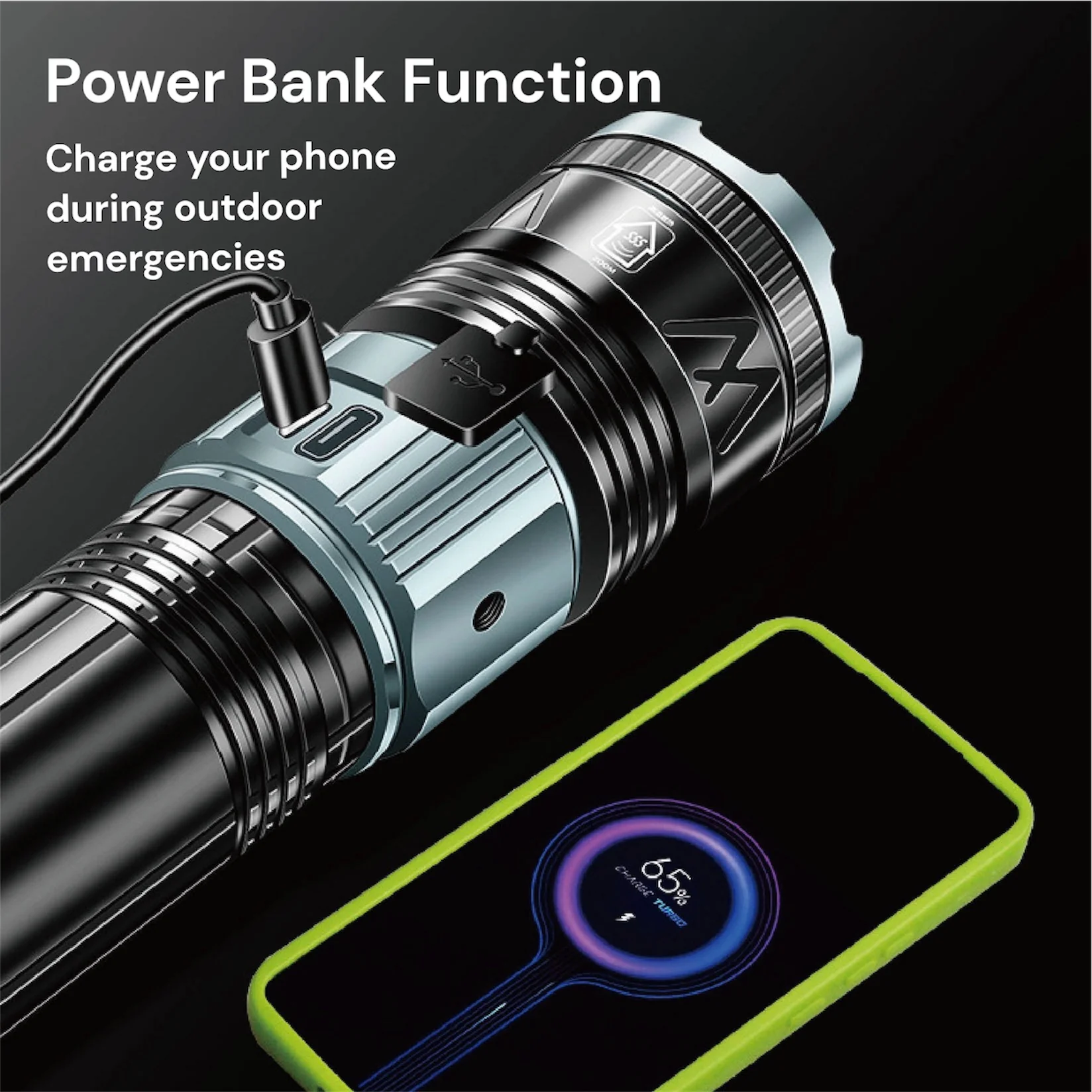 [GOLD] TorchMaster X9 Multi-Mode Tactical Flashlight - Image 10