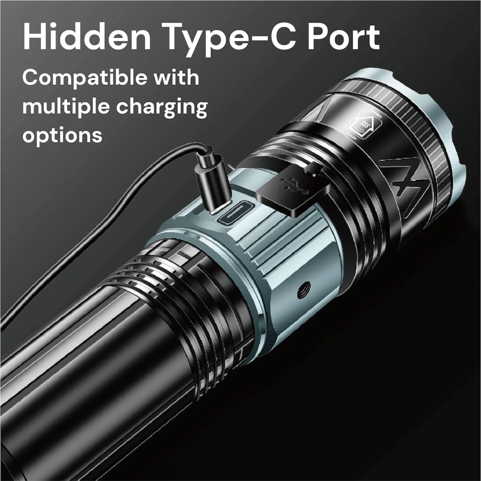 [GOLD] TorchMaster X9 Multi-Mode Tactical Flashlight - Image 11