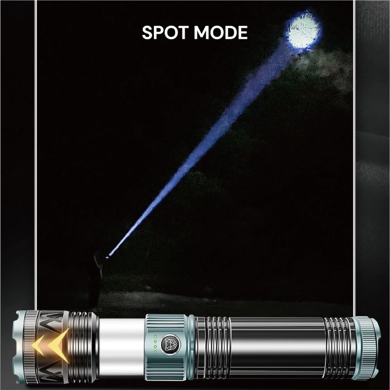 [GOLD] TorchMaster X9 Multi-Mode Tactical Flashlight - Image 4
