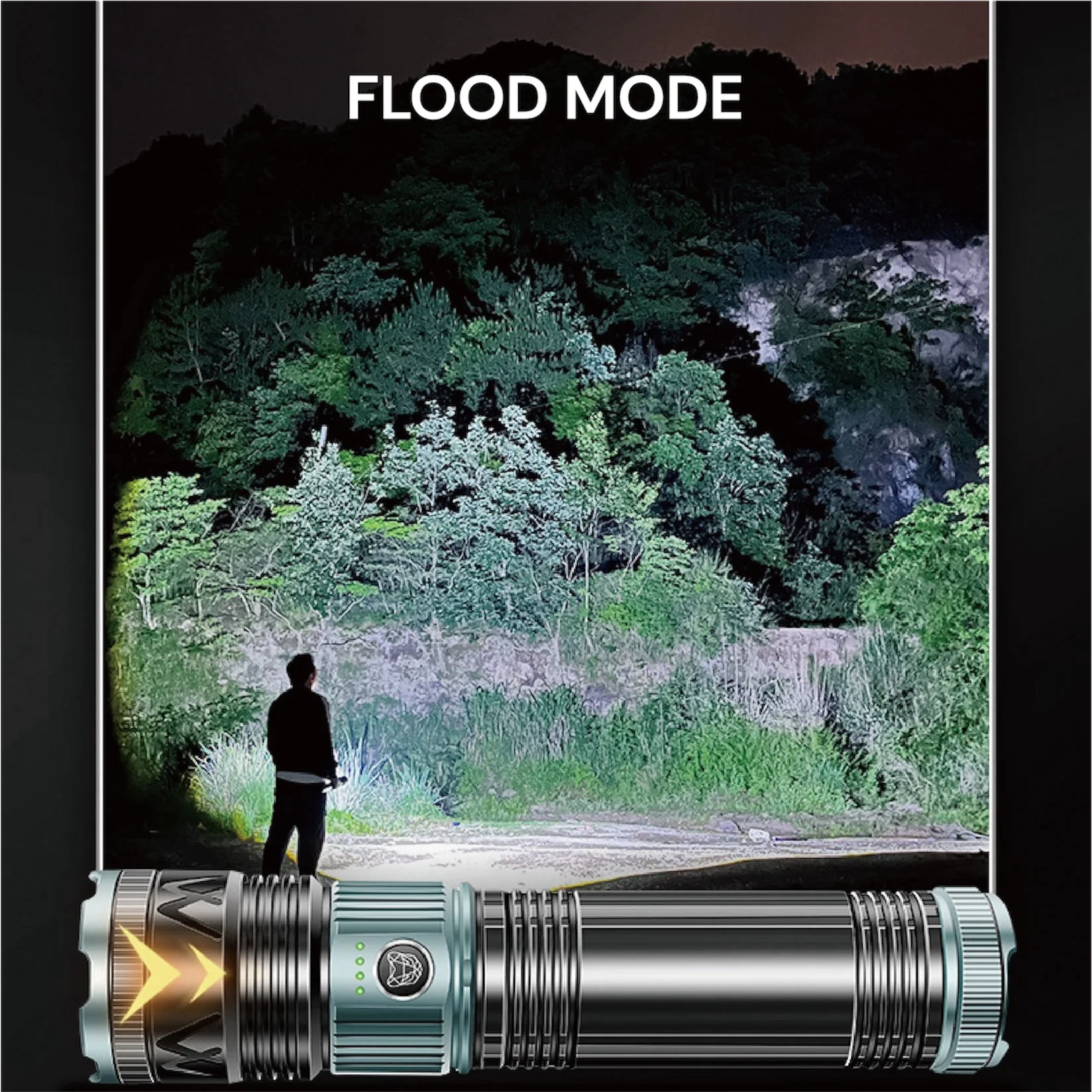 [GOLD] TorchMaster X9 Multi-Mode Tactical Flashlight - Image 5