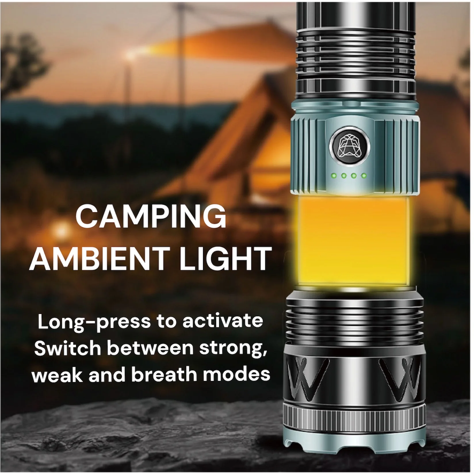 [GOLD] TorchMaster X9 Multi-Mode Tactical Flashlight - Image 7