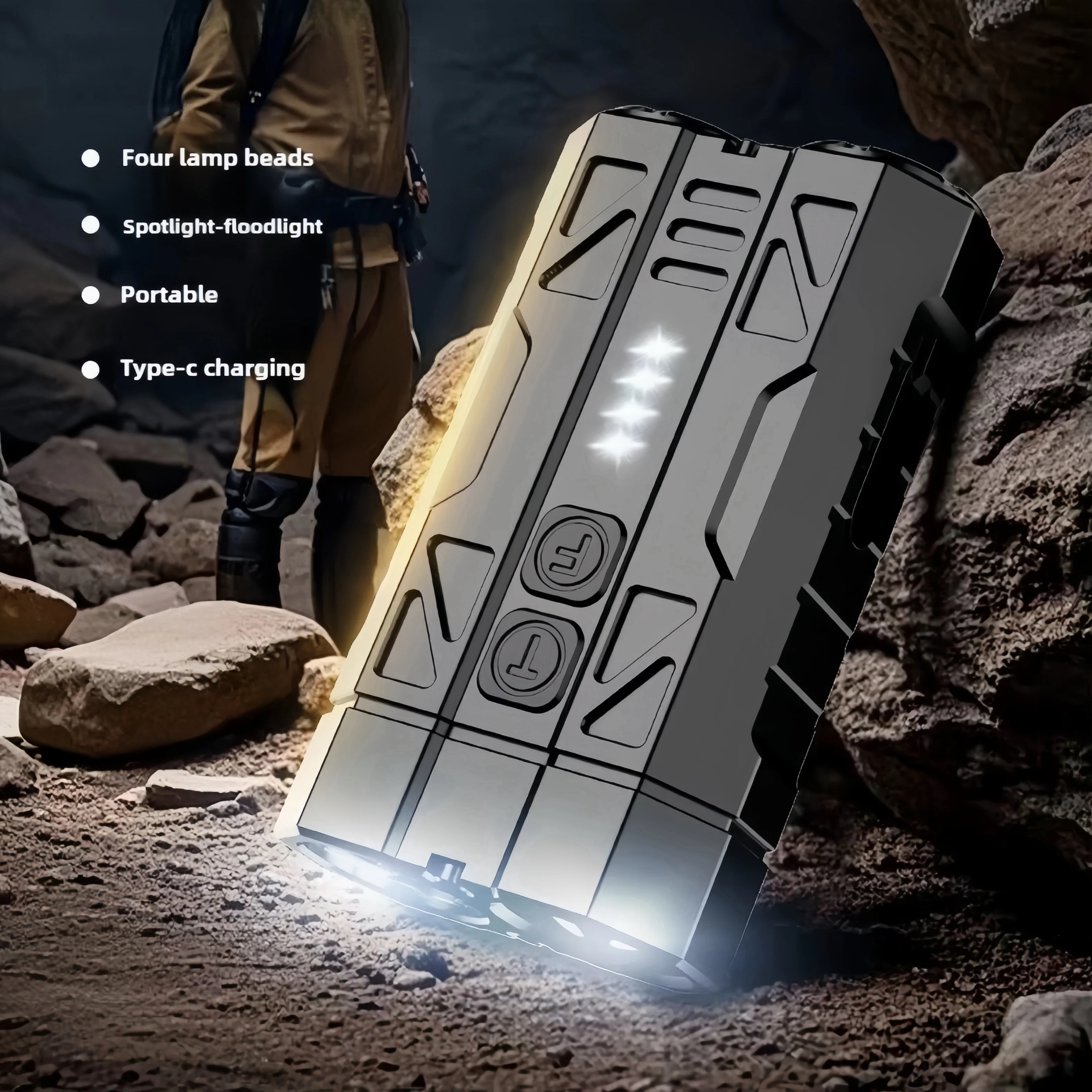 [GOLD] High-Brightness Pocket Dual-Module Outdoor Flashlight - Image 3