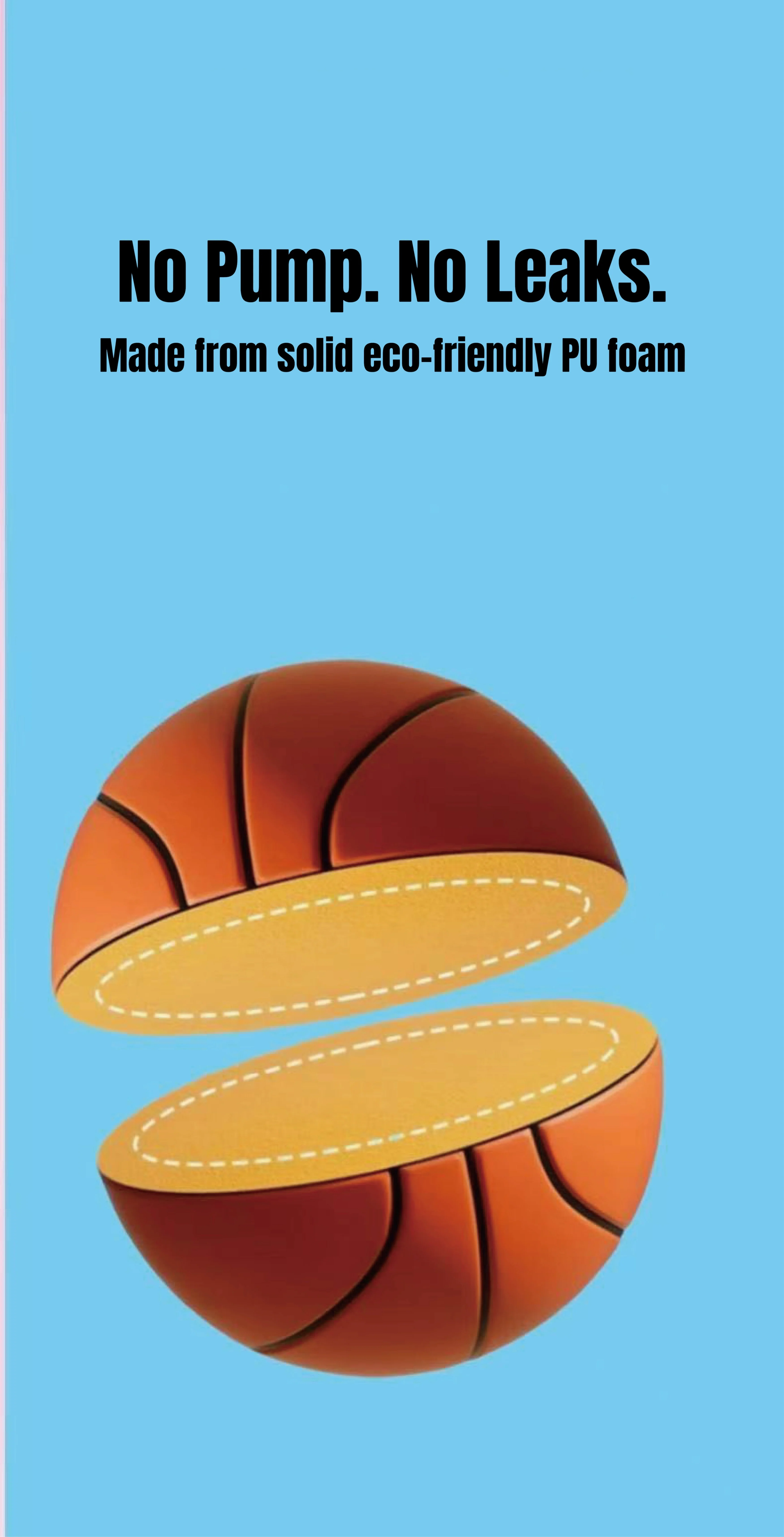 [GOLD] HushBall – Size 7 Quiet Indoor Basketball - Image 6