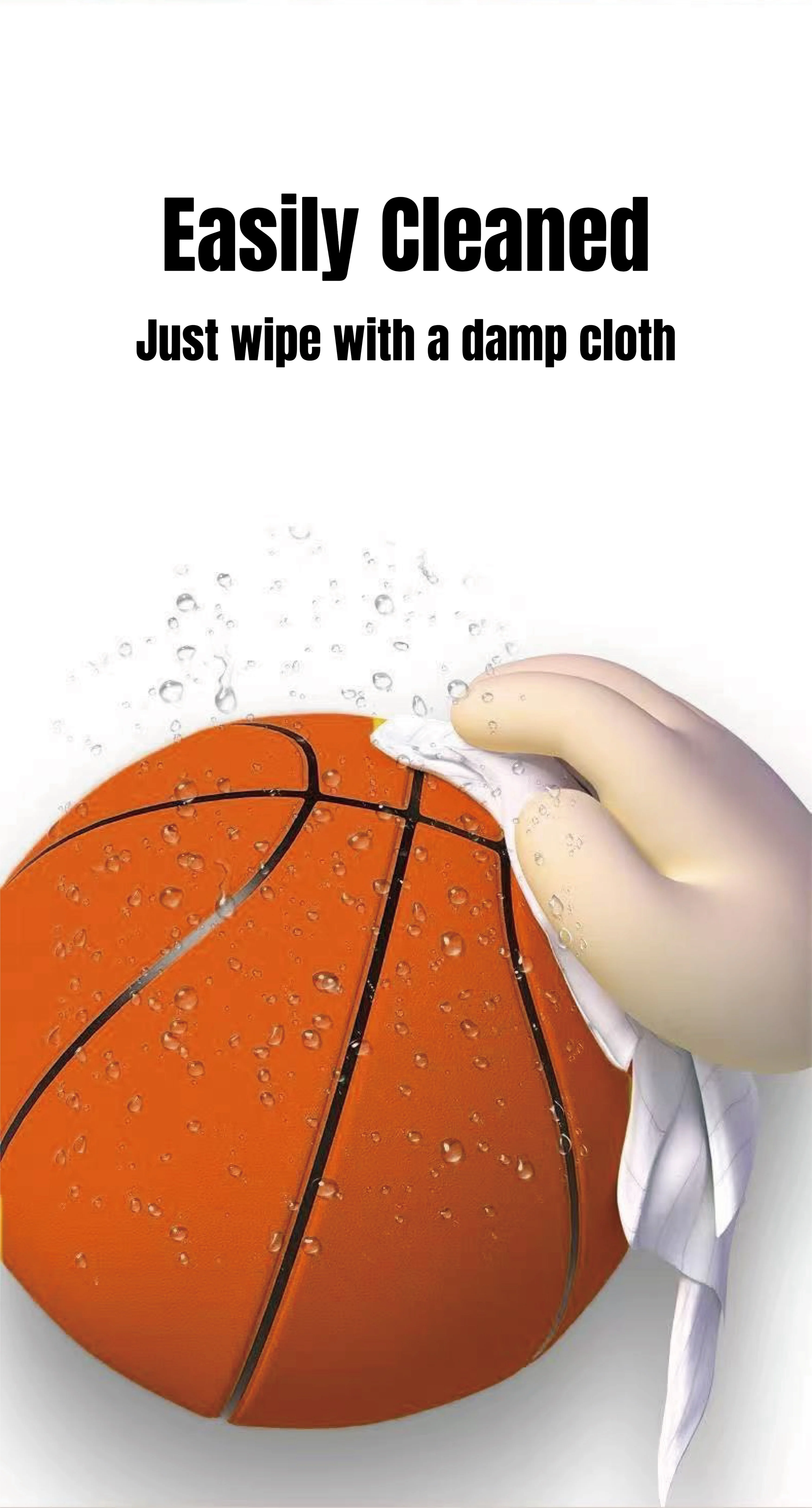 [GOLD] HushBall – Size 7 Quiet Indoor Basketball - Image 8