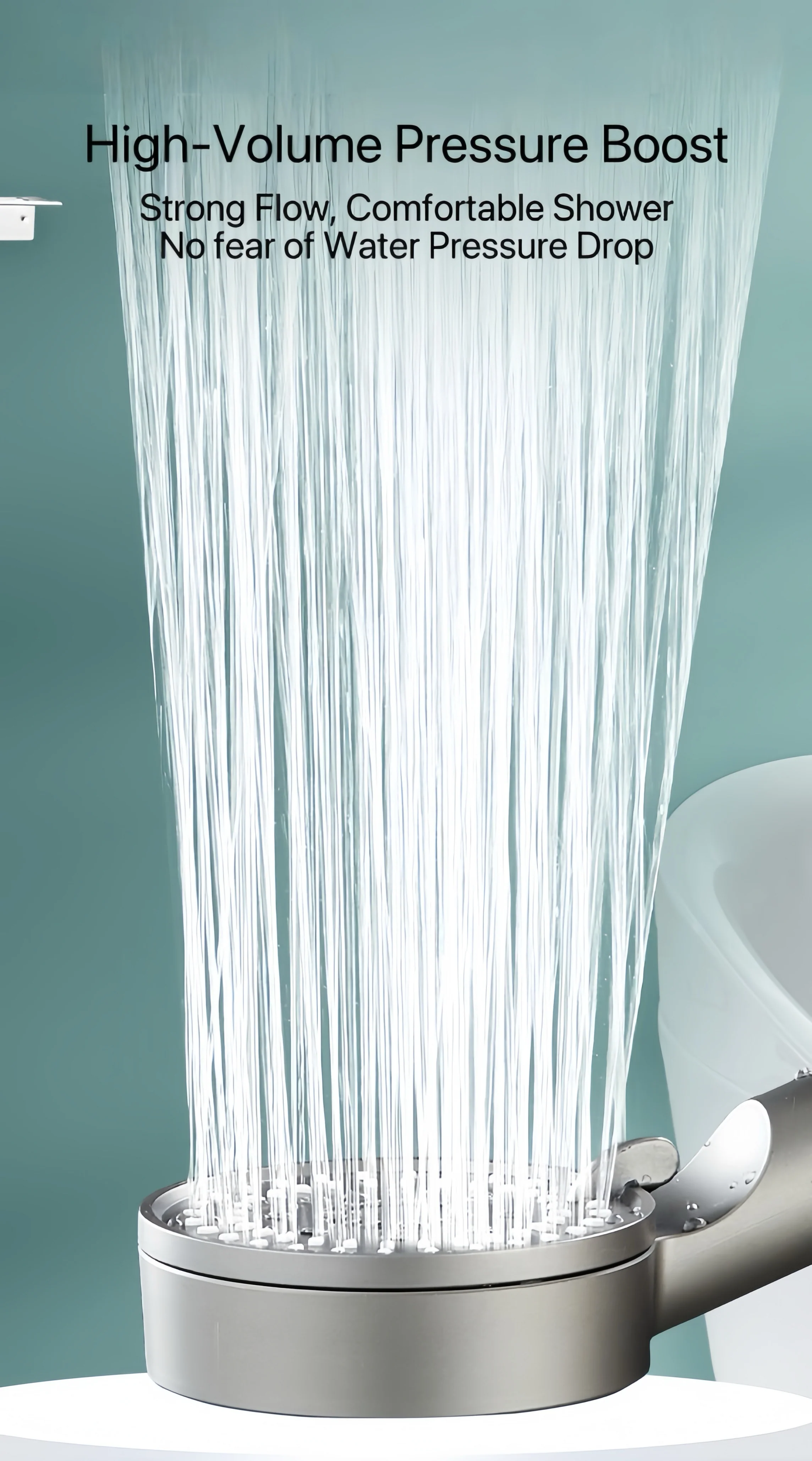 [GOLD] HydroBoost High Pressure 5-Mode Filtered Shower Head - Image 3