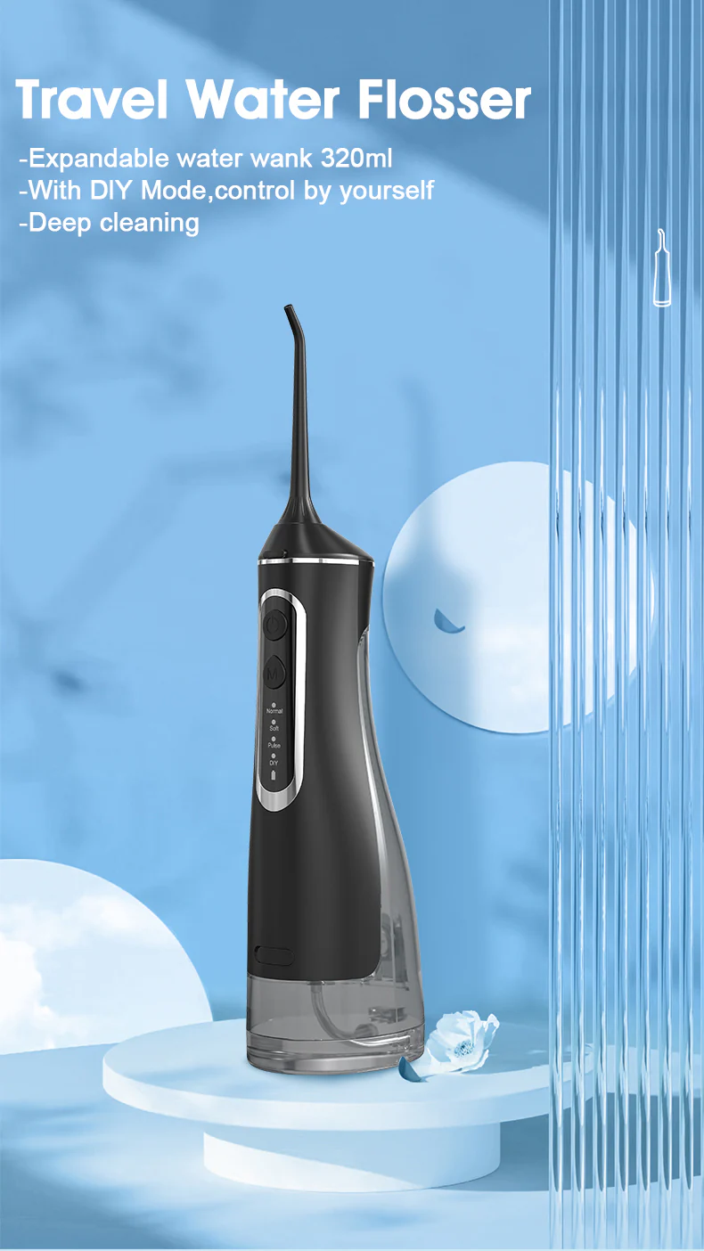 [GOLD] HydroPulse Pro – Portable Water Flosser with 4 Modes & 8 Tips - Image 3
