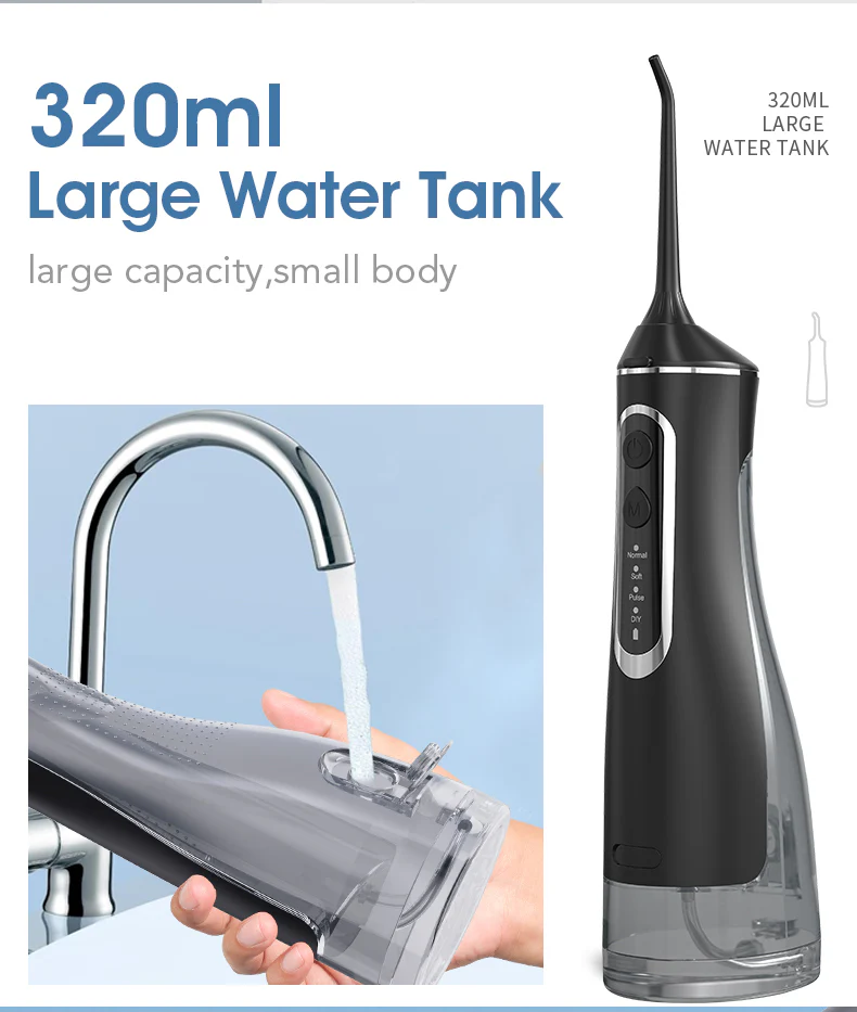 [GOLD] HydroPulse Pro – Portable Water Flosser with 4 Modes & 8 Tips - Image 6