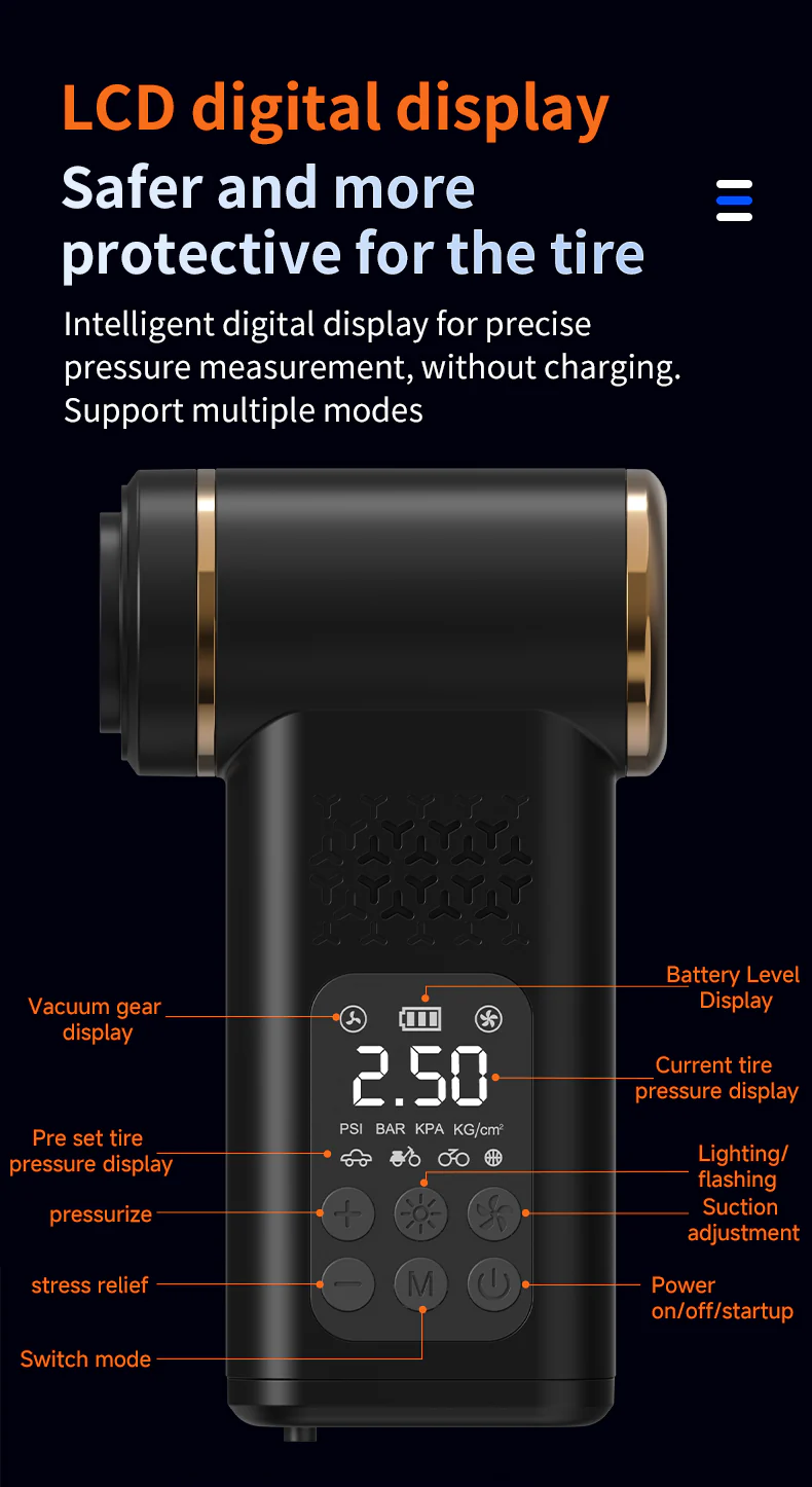 [GOLD] KORVA AirVac Pro 5-in-1 Cordless Car Vacuum + Tire Inflator - Image 21
