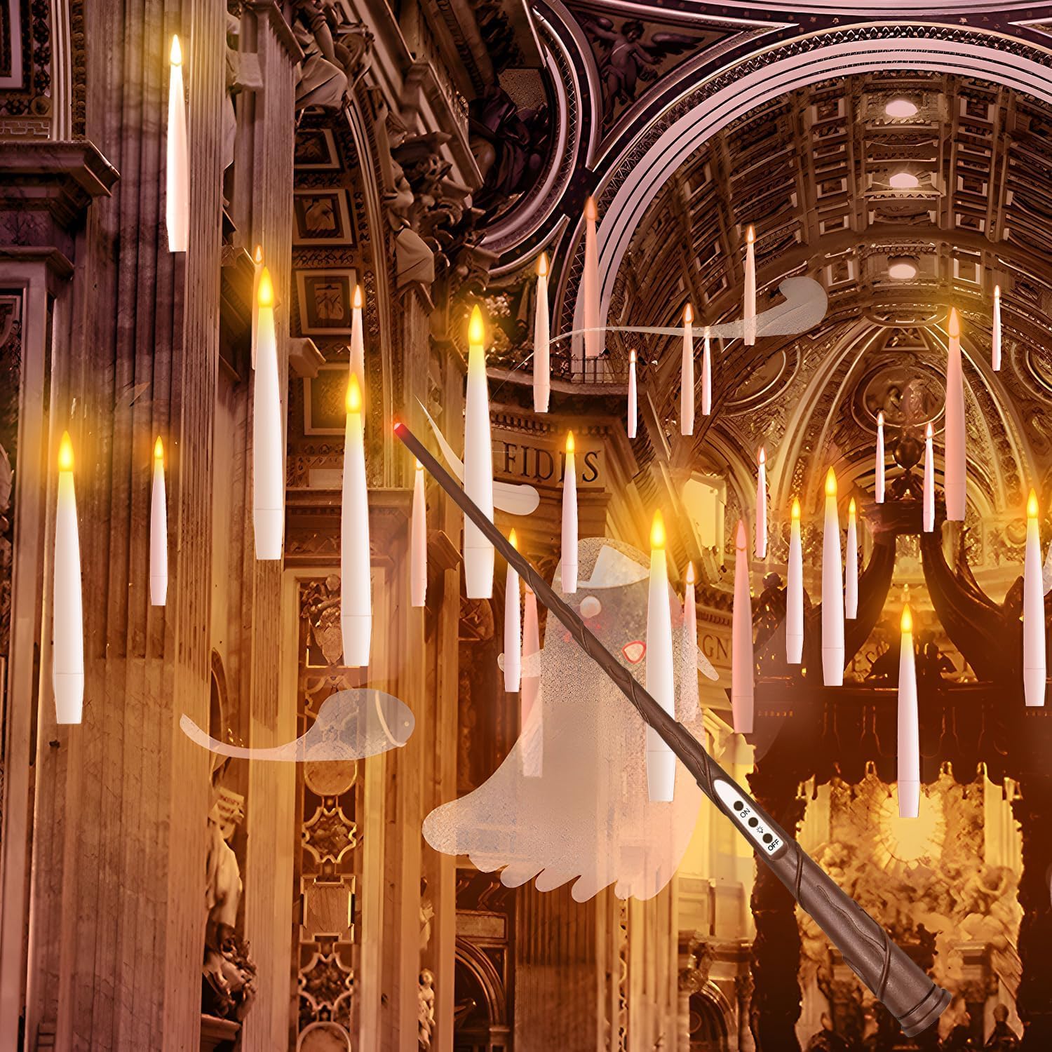 [GOLD] SpellGlow Floating Candles - Image 2