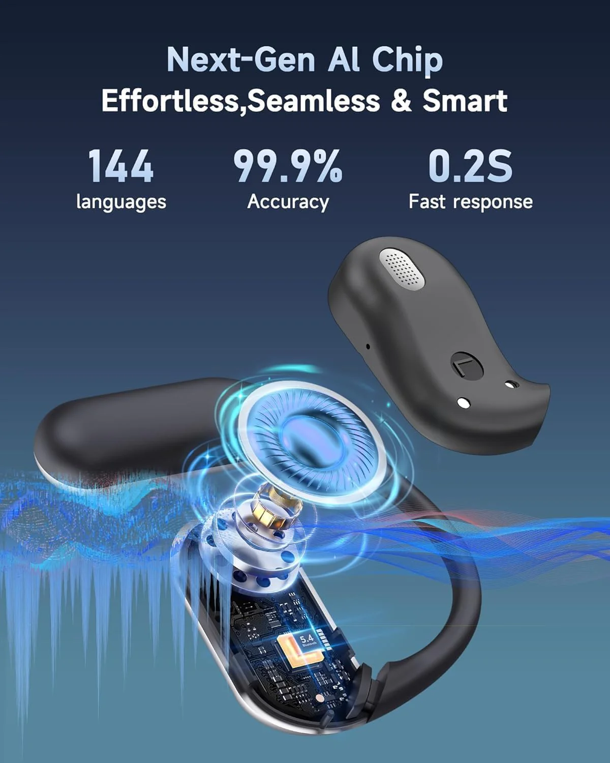 [GOLD] LinguaWave Pro — Real-Time AI Translation Earbuds - Image 3