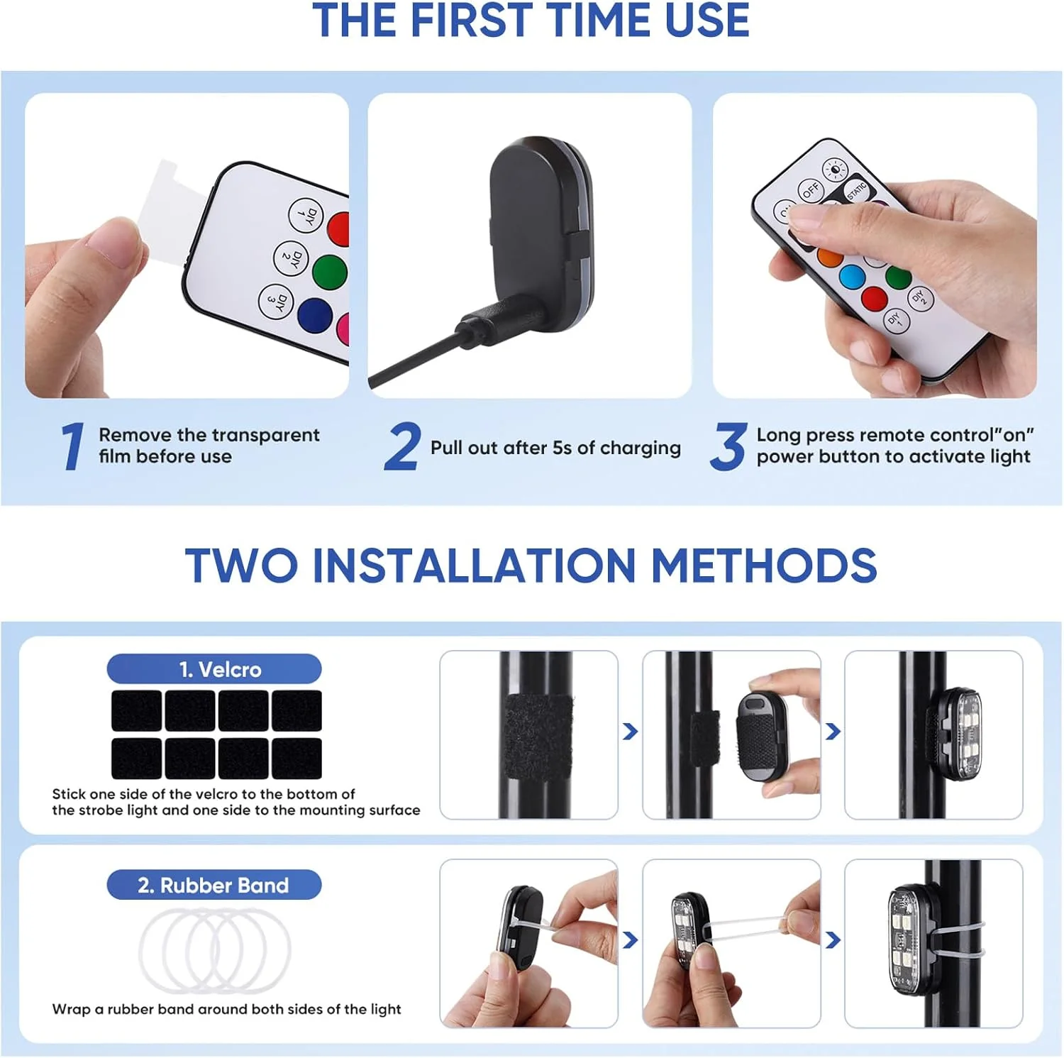 [GOLD] LumeX Flux – Wireless RGB LED Lights with Remote Control - Image 7