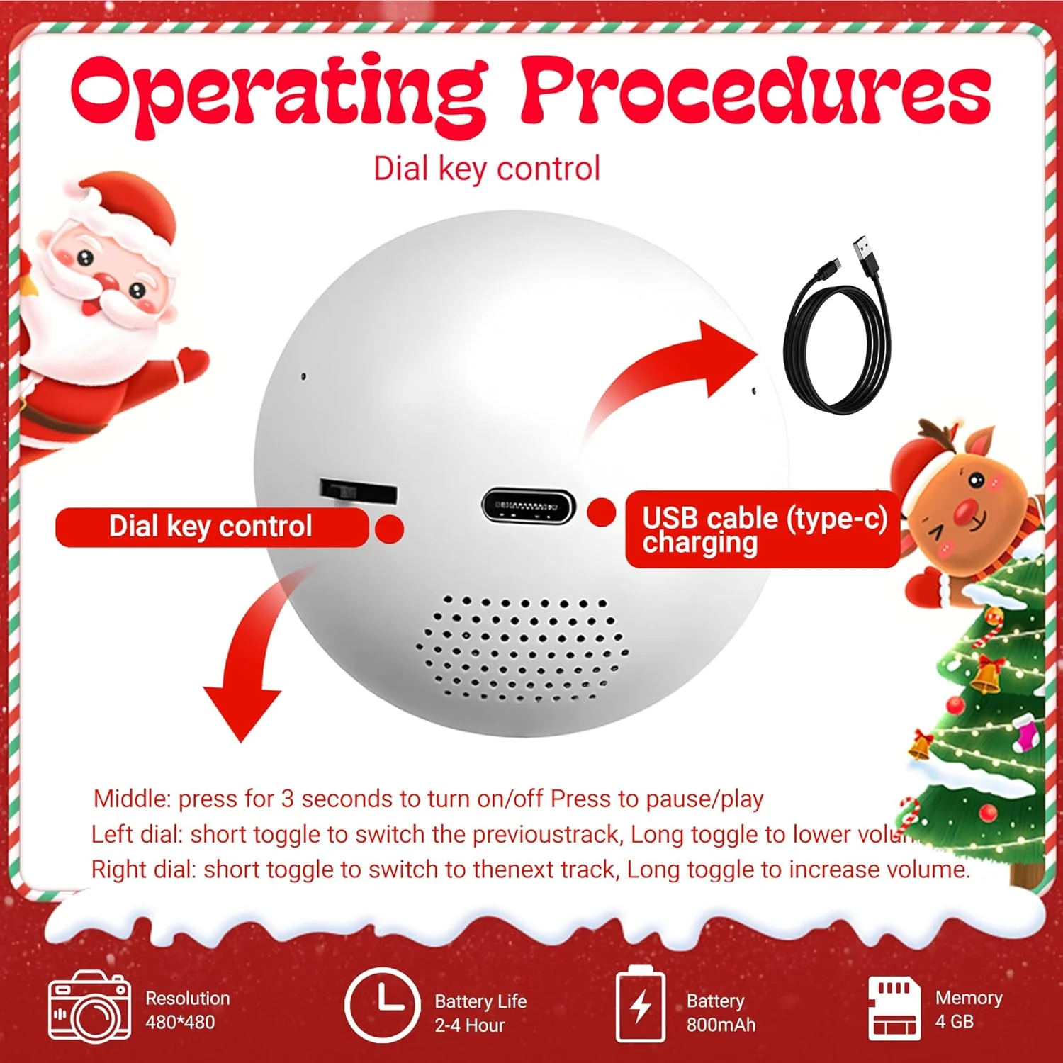 [GOLD] LumiOrb WiFi Crystal Ball – 3D Video & Photo Memory Sphere - Image 5
