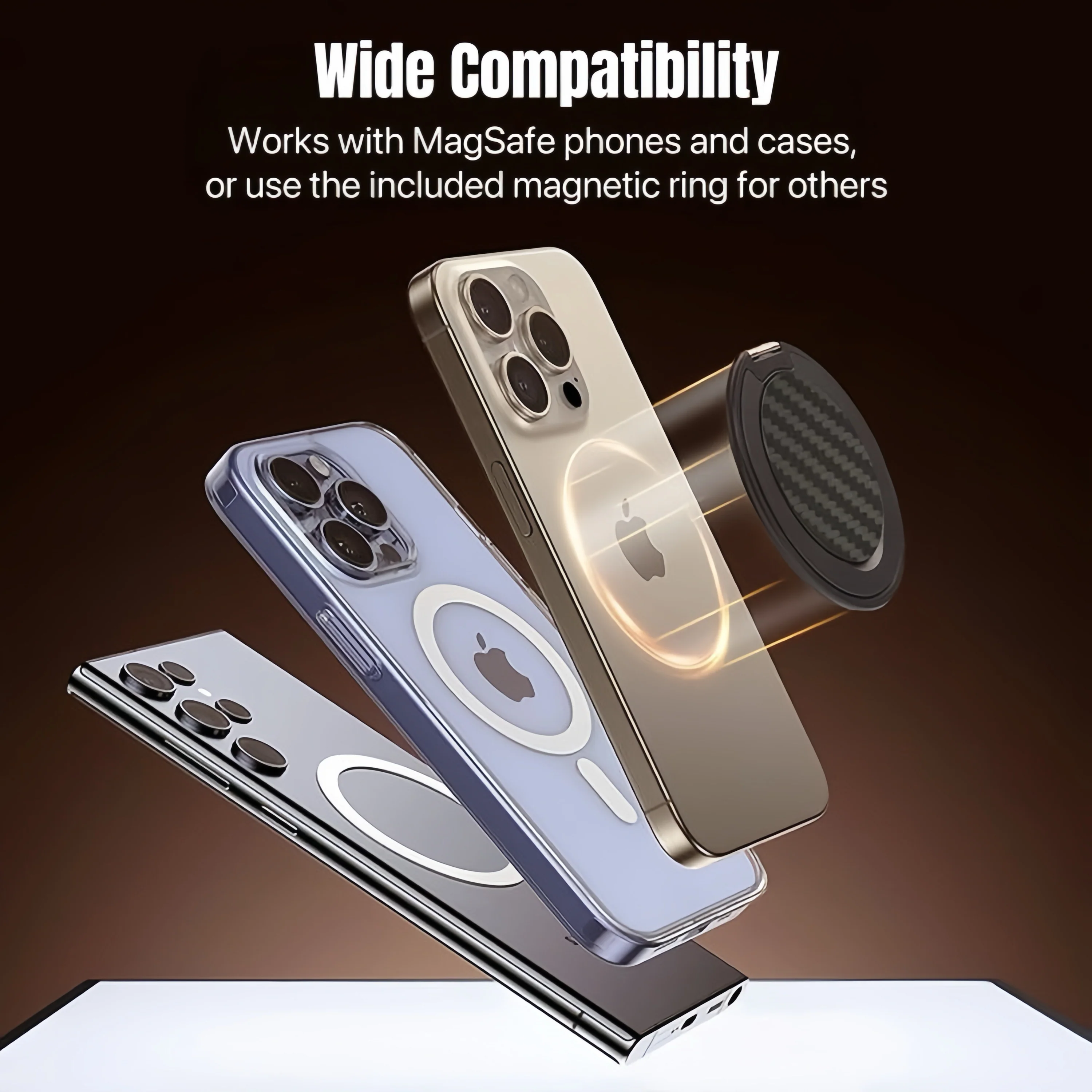 [GOLD] MagGrip 360 Stand – Snap-On Grip, Stand & Mirror in One - Image 5