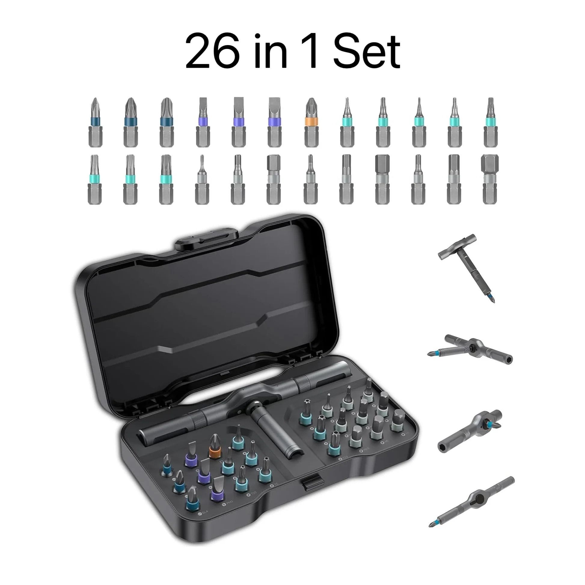 [GOLD] MagSnap Ratchet Precision Screwdriver Set – Modular Magnetic Repair Kit - Image 2