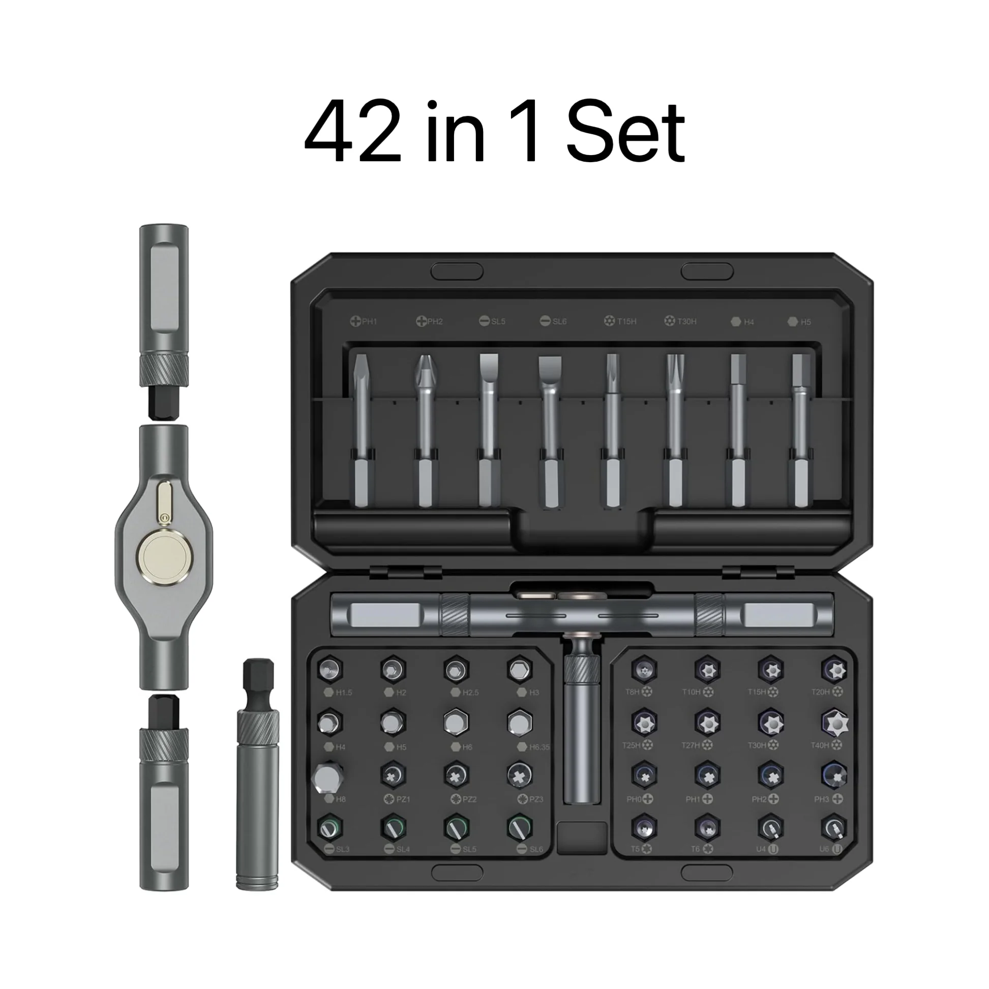 [GOLD] MagSnap Ratchet Precision Screwdriver Set – Modular Magnetic Repair Kit - Image 3