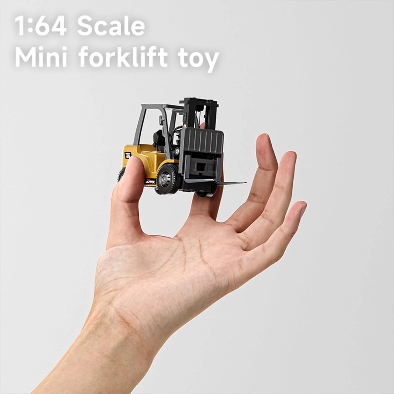 [GOLD] MicroCrew™ Mini RC Construction Series – Pocket Dump Truck, Excavator & Forklift Set - Image 2