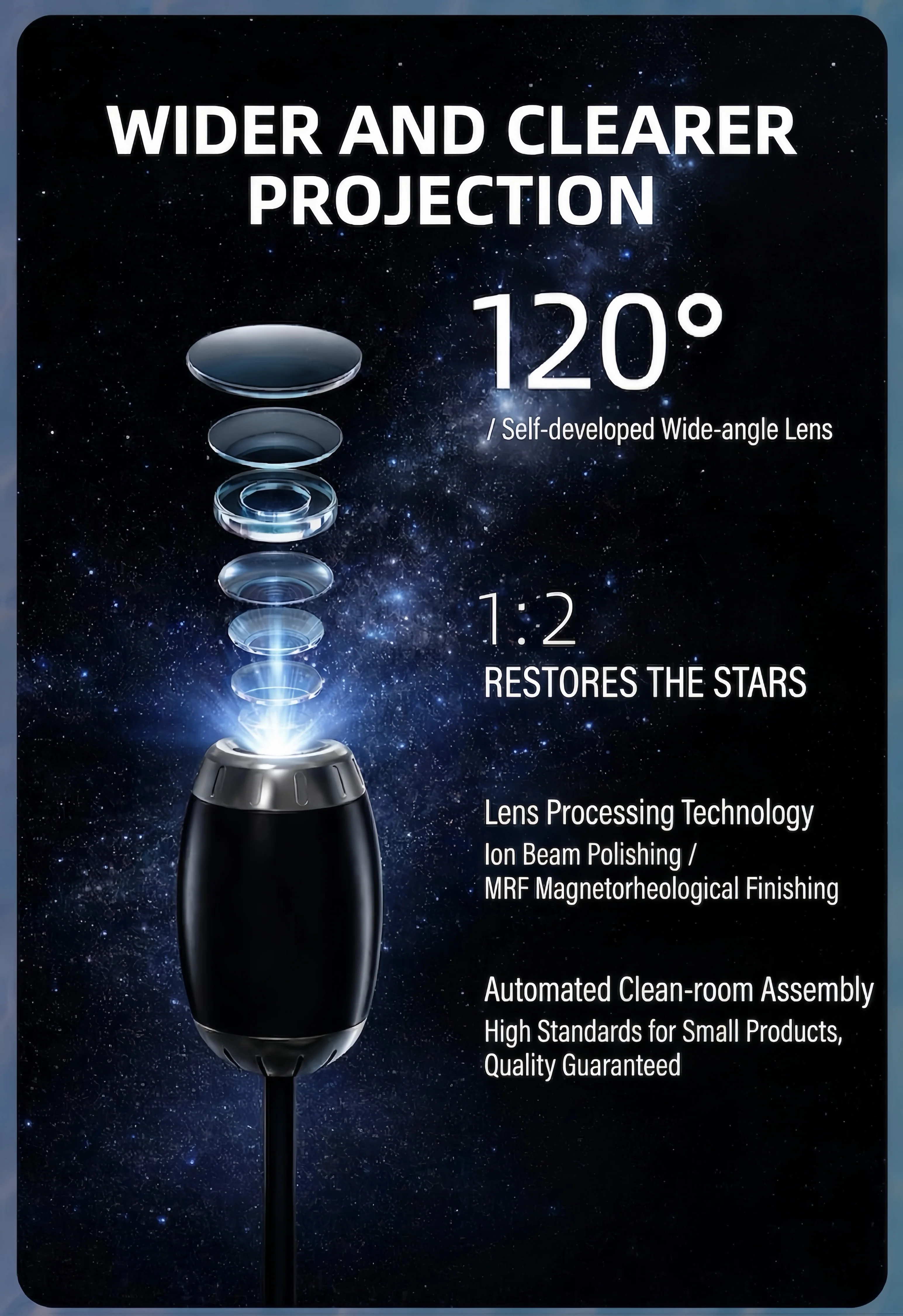 [GOLD] Mini Galaxy Projector - Image 4