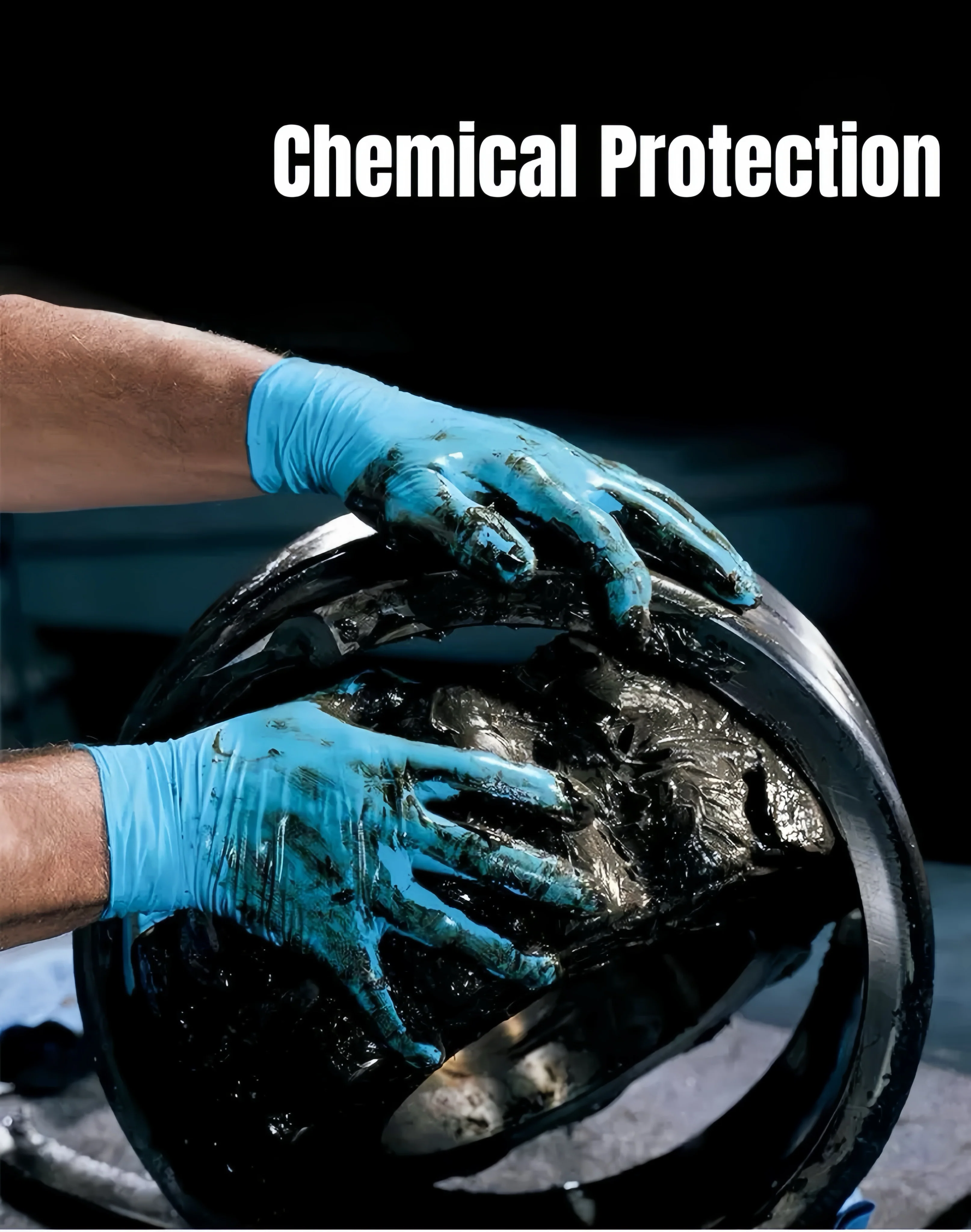 [GOLD] Multi-Purpose Thick Nitrile Gloves – Touchscreen-Friendly, Powder-Free & Latex-Free, Chemical-Resistant - Image 2