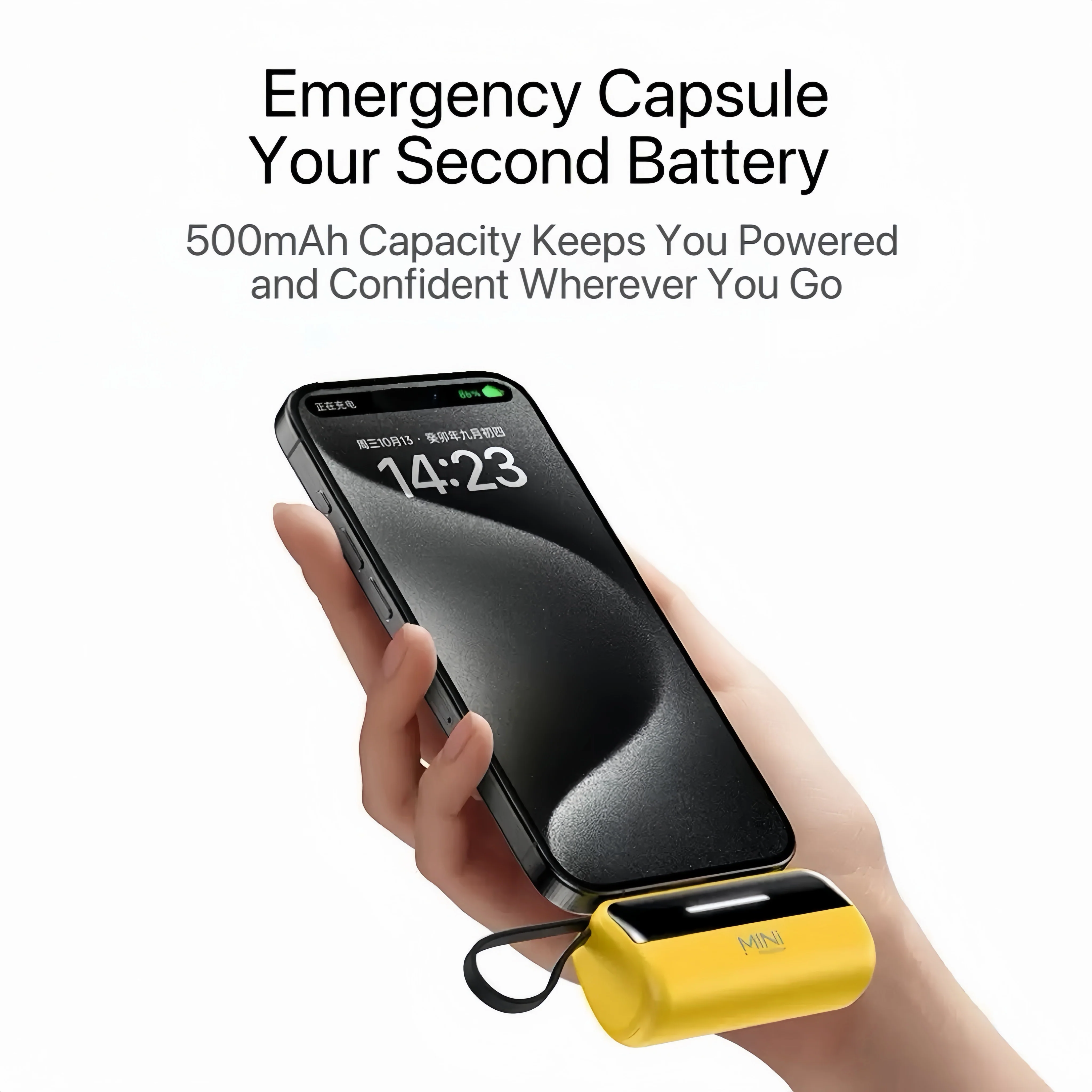 [GOLD] PowerCapsule 5000 — Ultra-Compact All-in-One Emergency Power Bank (Lightning / Type-C) - Image 2