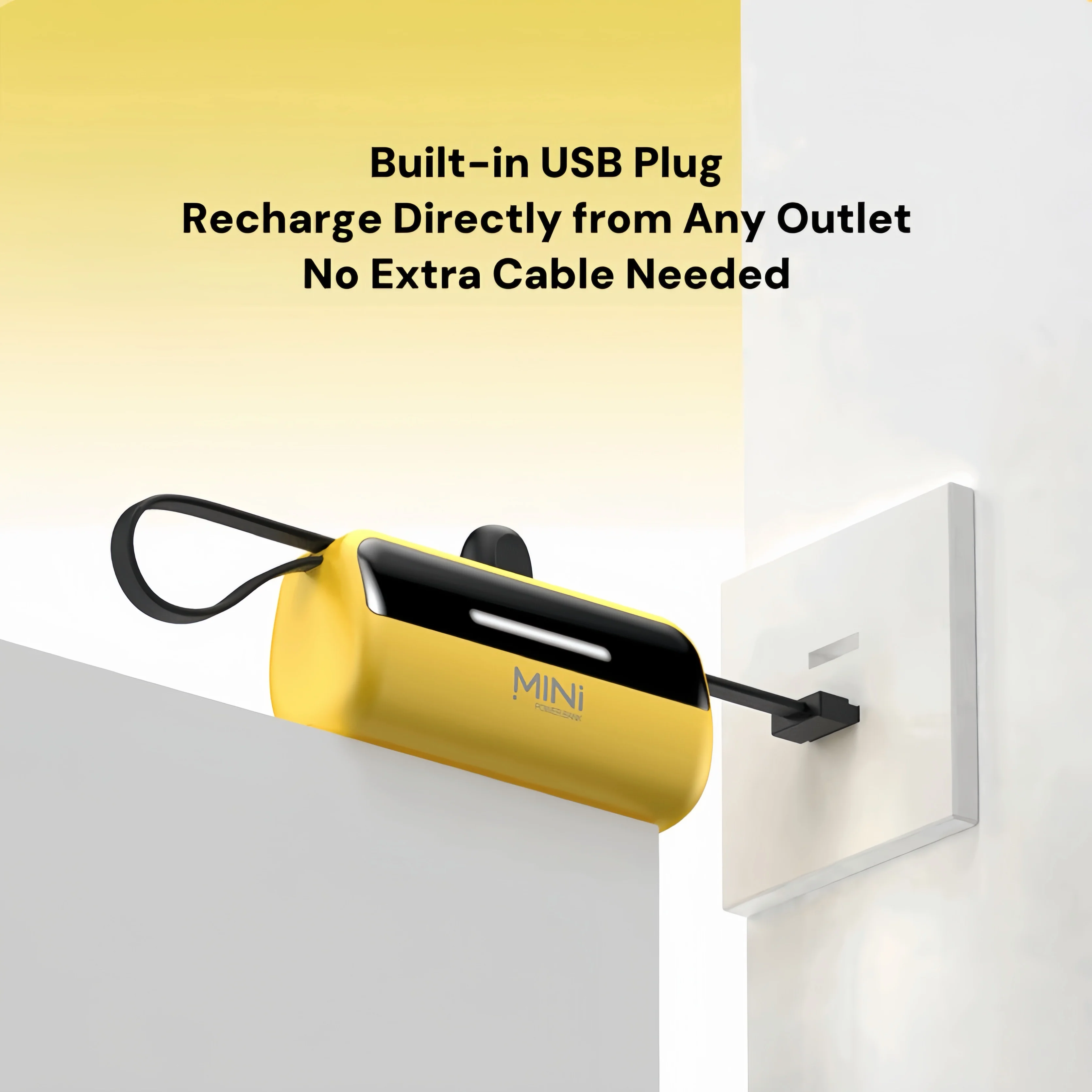 [GOLD] PowerCapsule 5000 — Ultra-Compact All-in-One Emergency Power Bank (Lightning / Type-C) - Image 4