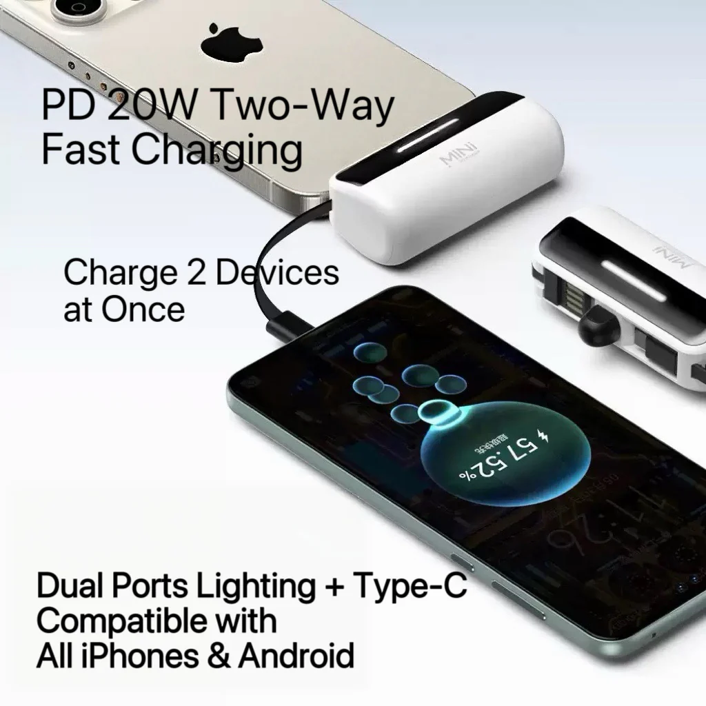 [GOLD] PowerCapsule 5000 — Ultra-Compact All-in-One Emergency Power Bank (Lightning / Type-C) - Image 6