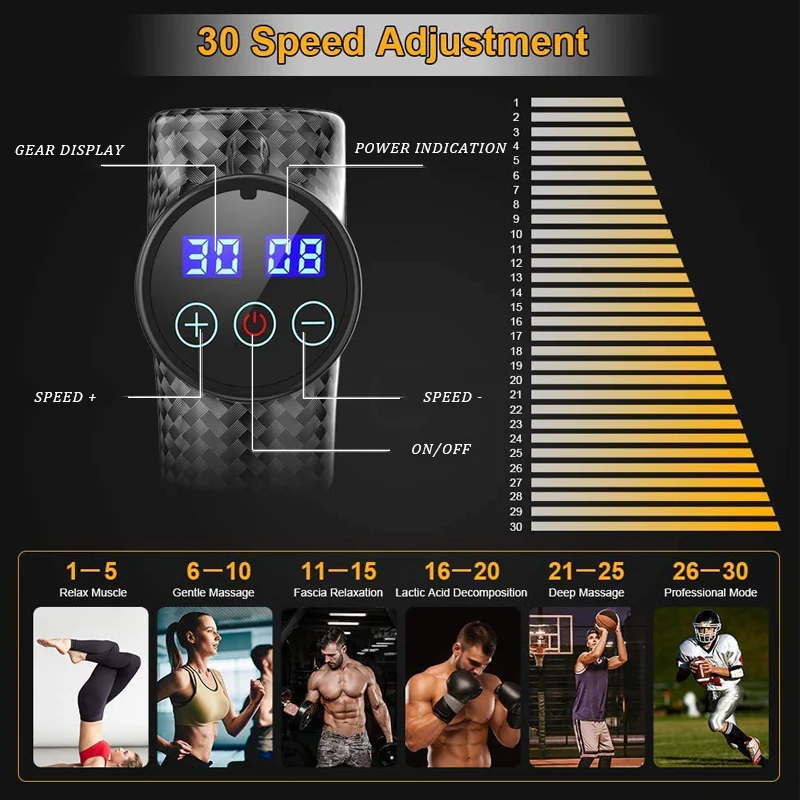 [GOLD] PulsePro 30 – Deep Tissue Massage Gun - Image 6