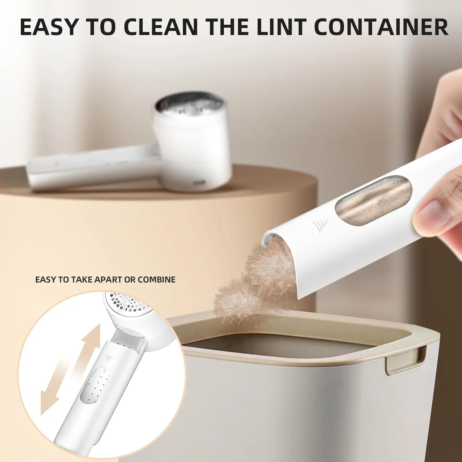 [GOLD] ReNewa – Rechargeable Fabric Shaver with LED Display - Image 7