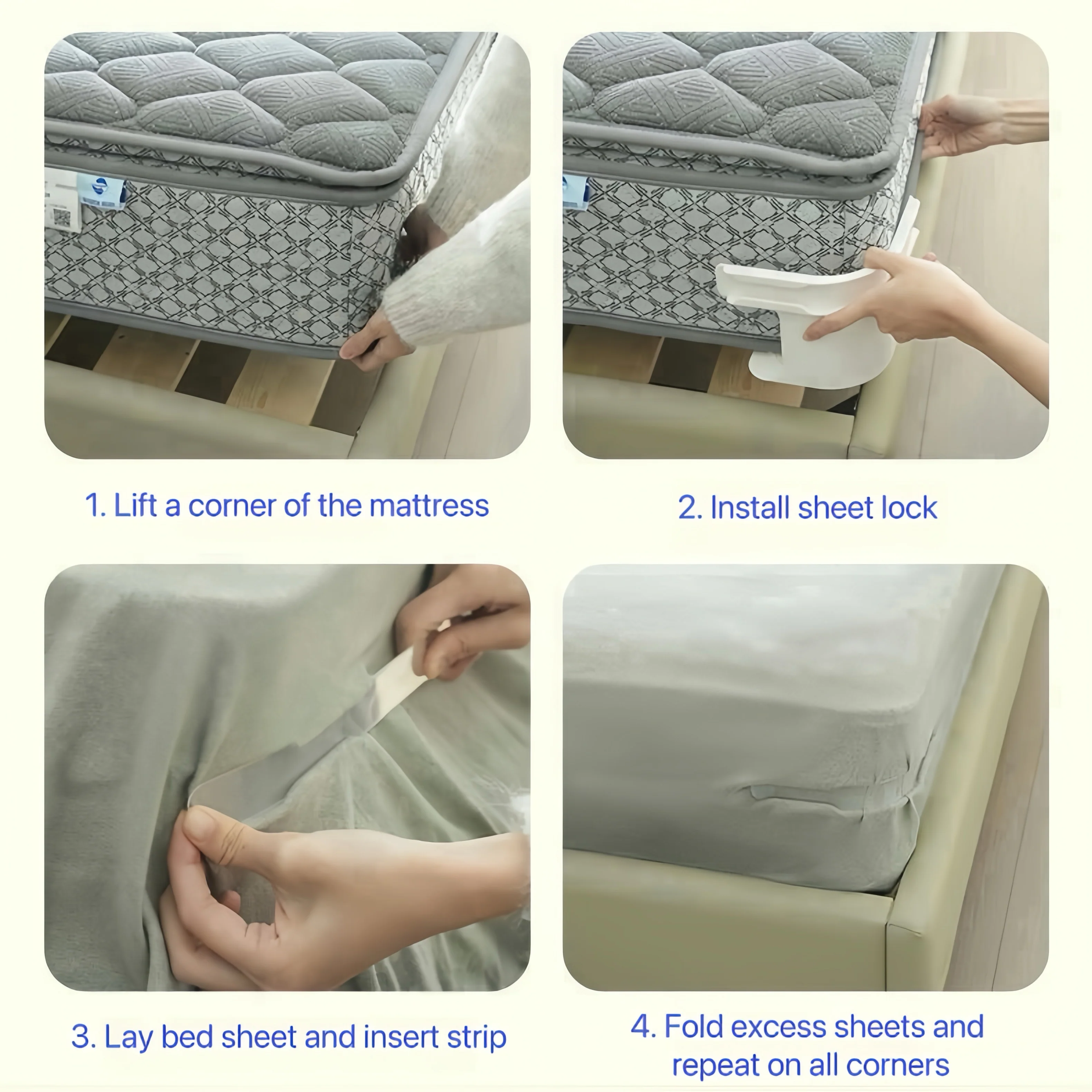 [GOLD] SheetSecure Lock - Keep Your Bed Tidy & Comfortable - Image 3