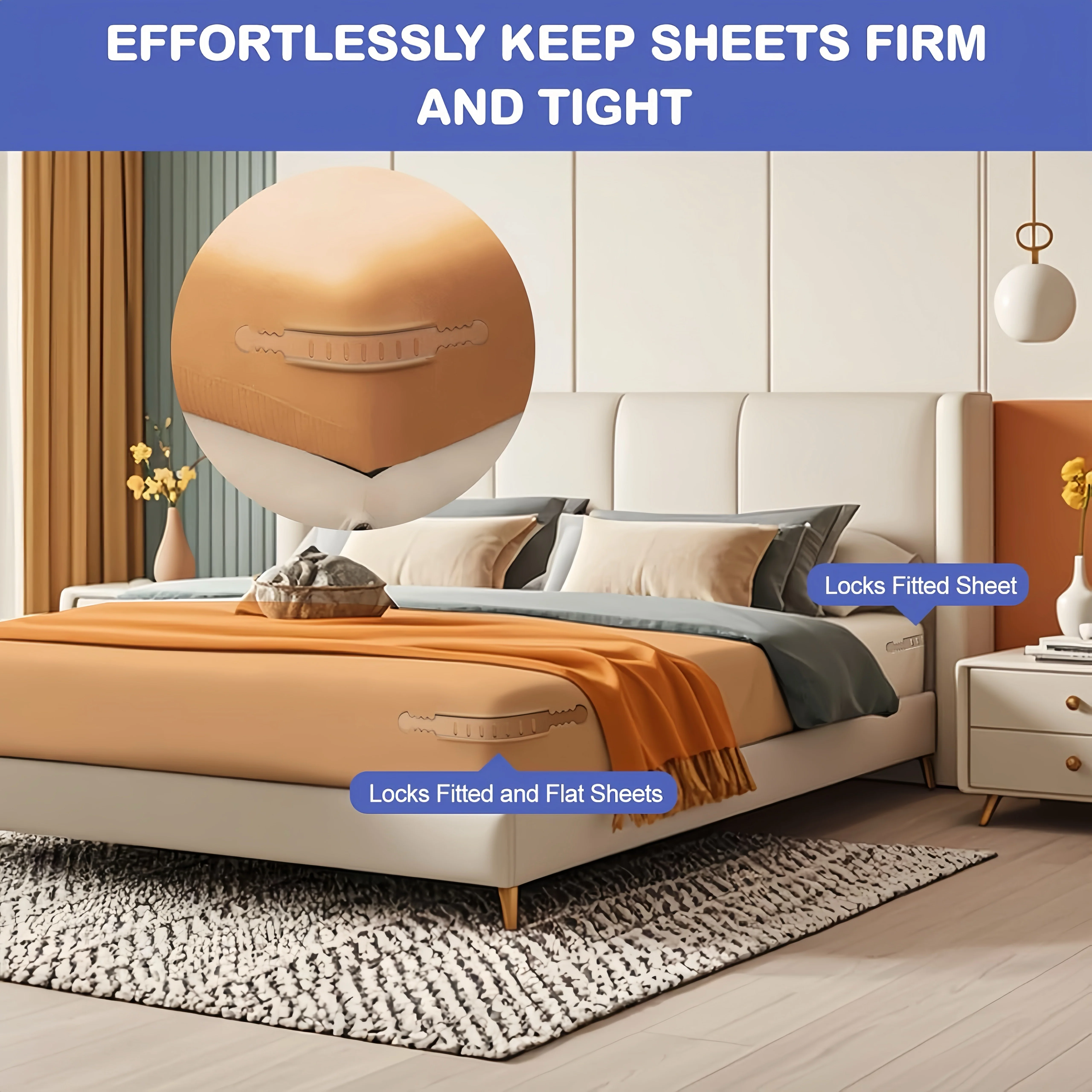 [GOLD] SheetSecure Lock - Keep Your Bed Tidy & Comfortable - Image 6