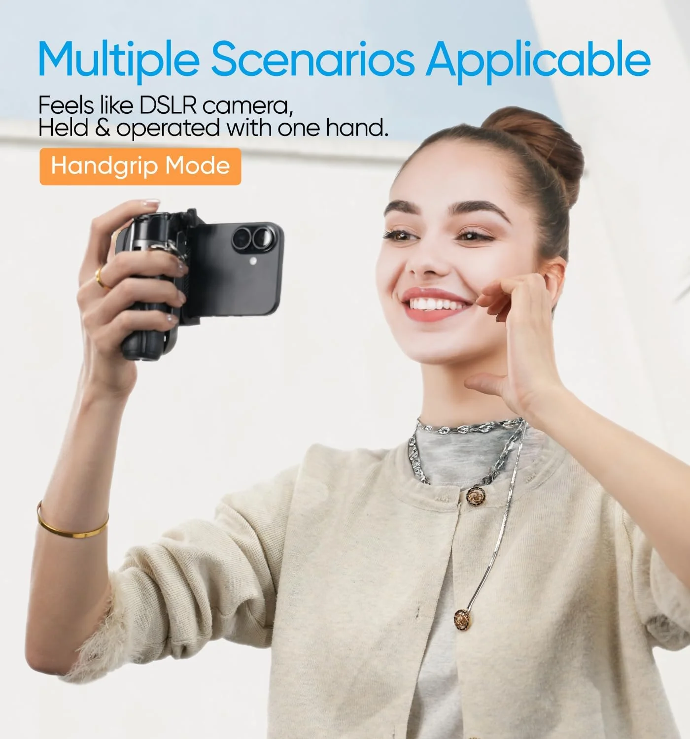 [GOLD] SnapPro 3-in-1 Creator Stick – Tripod, Selfie, Grip - Image 4