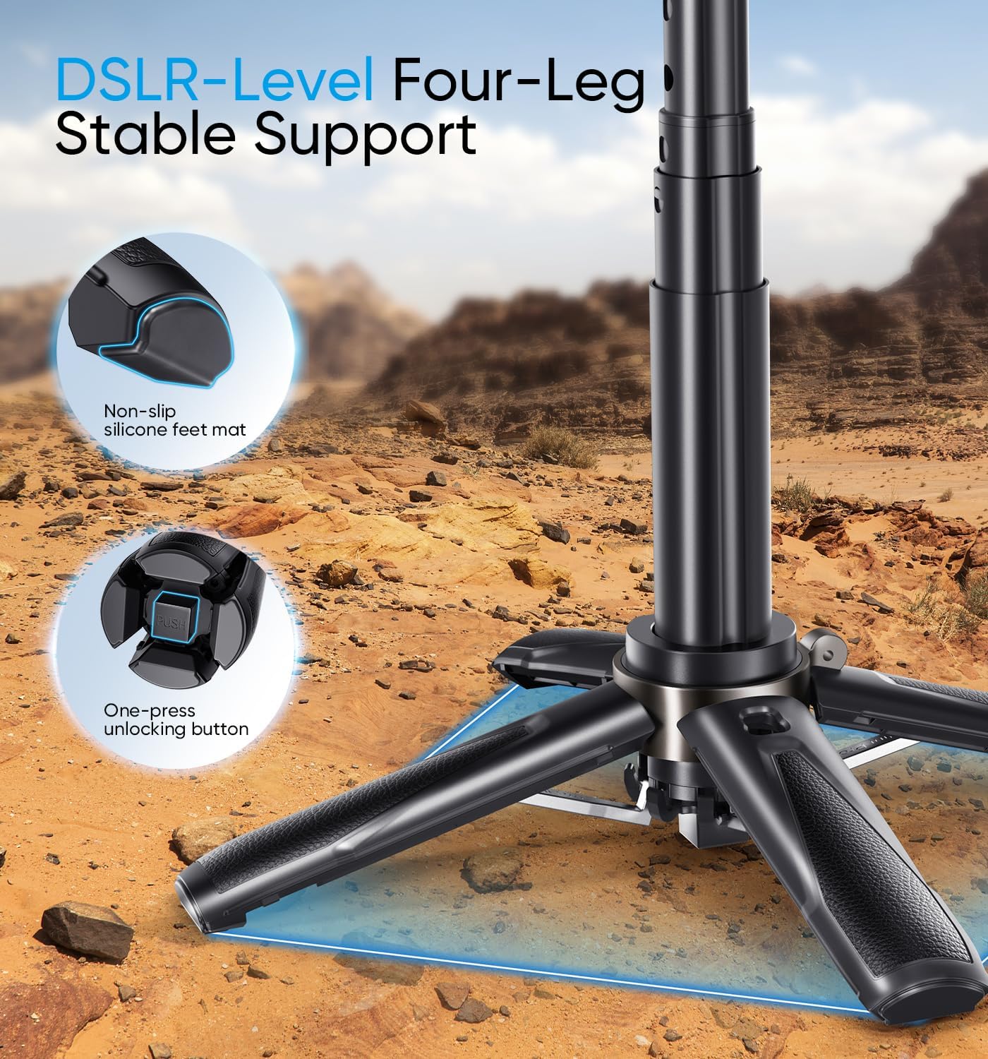 [GOLD] SnapPro 3-in-1 Creator Stick – Tripod, Selfie, Grip - Image 9