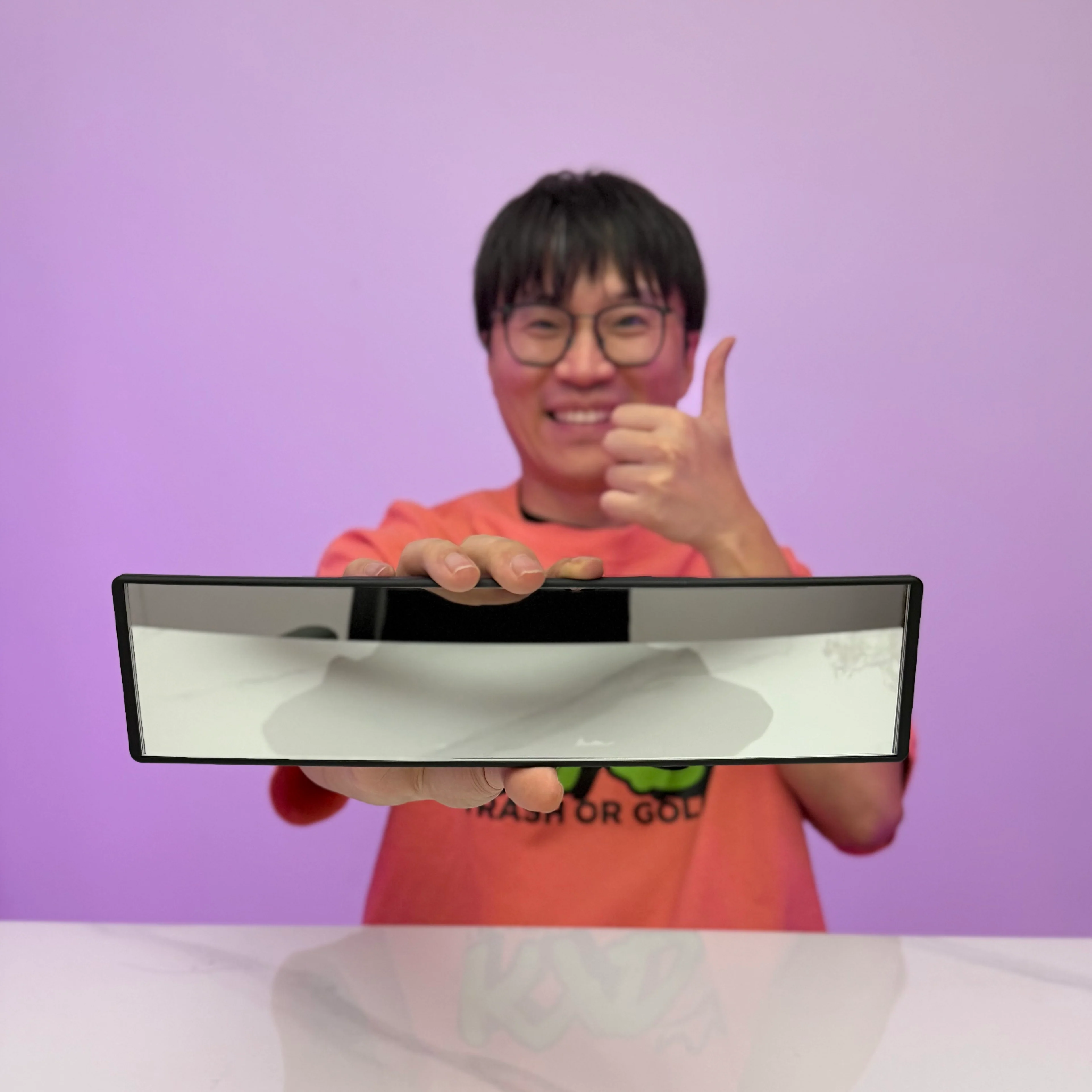 [GOLD] SnapView Panoramic Clip-On Rearview Mirror