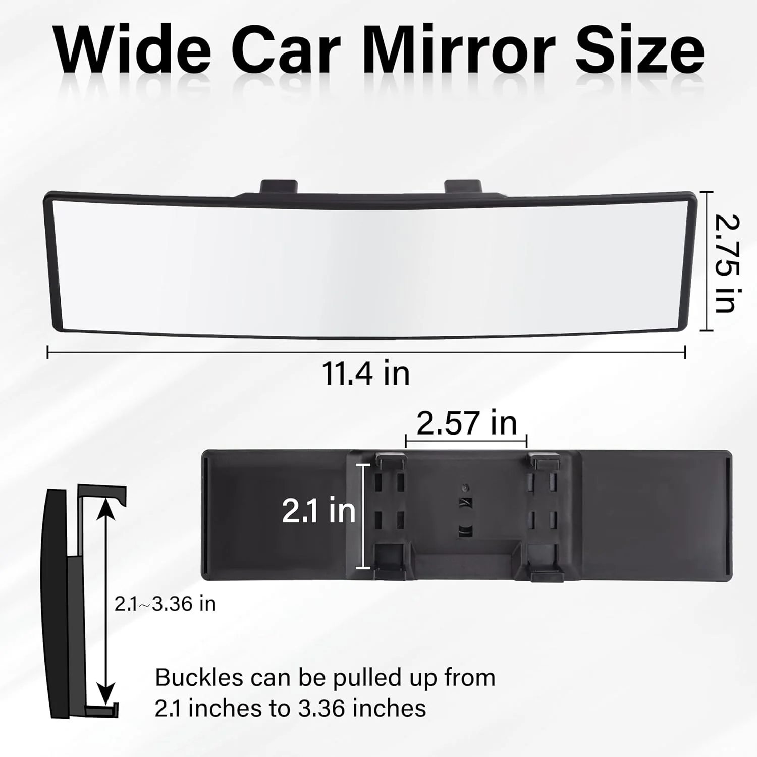 [GOLD] SnapView Panoramic Clip-On Rearview Mirror - Image 7