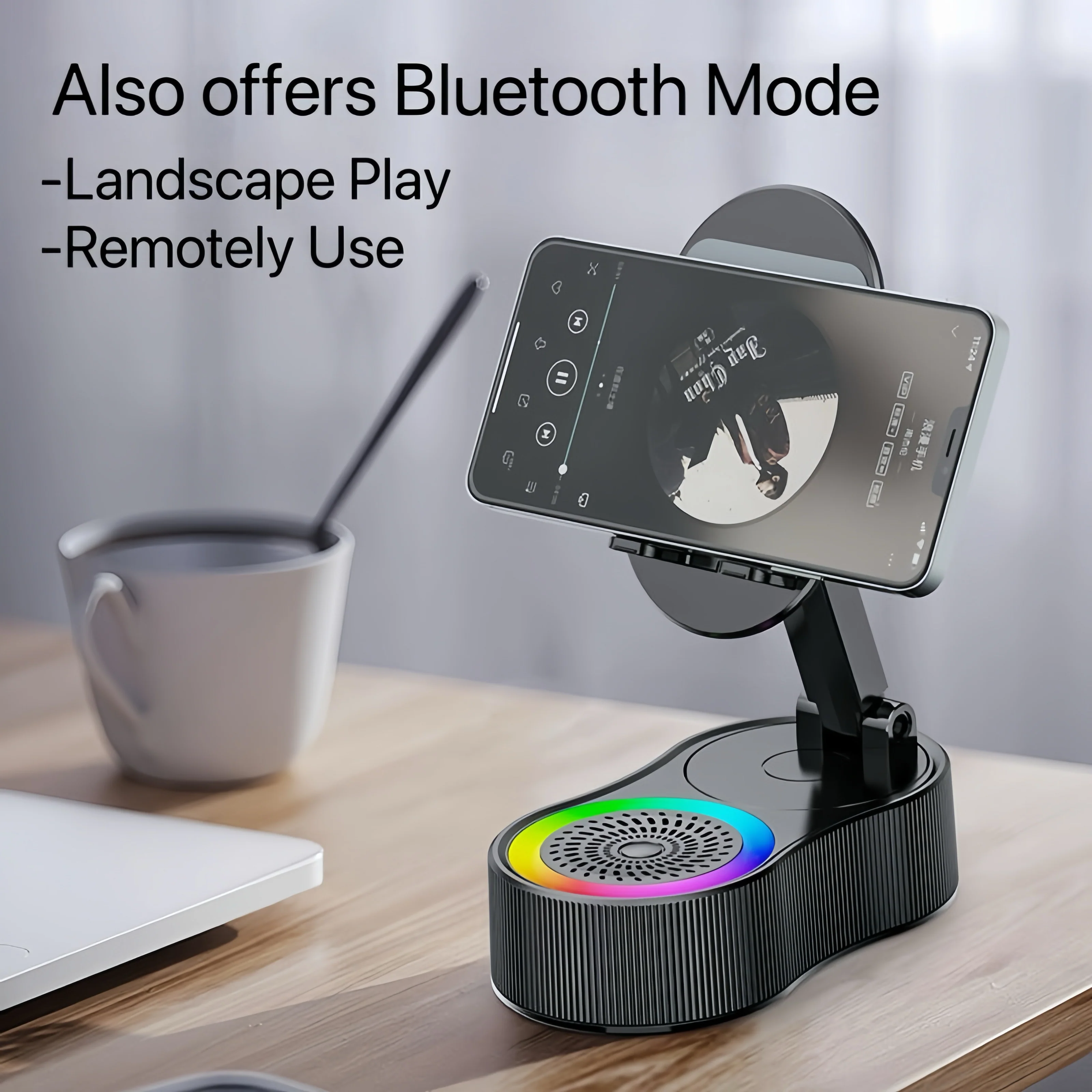 [GOLD] SonicDrop Dock – No-Pair Magic Speaker & Charging Stand - Image 4
