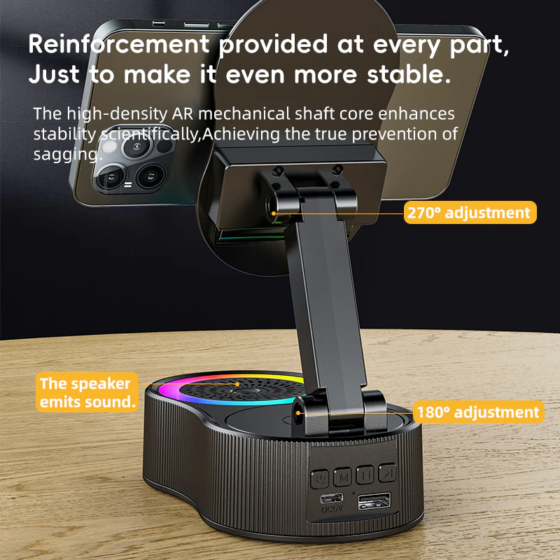 [GOLD] SonicDrop Dock – No-Pair Magic Speaker & Charging Stand - Image 6