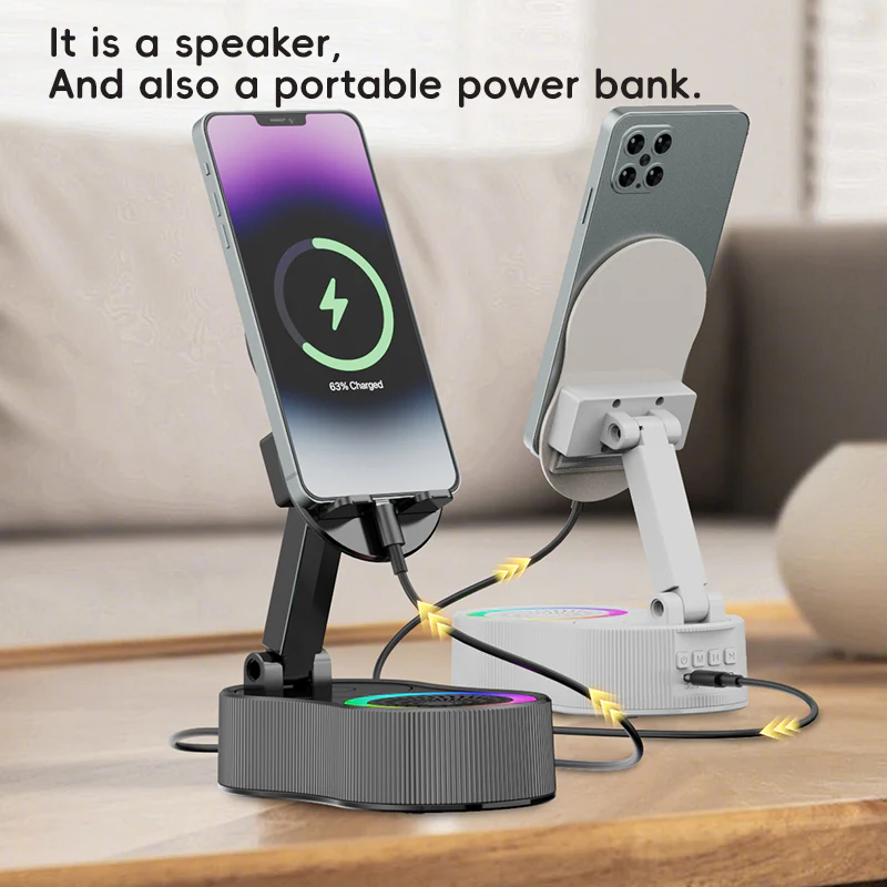 [GOLD] SonicDrop Dock – No-Pair Magic Speaker & Charging Stand - Image 8