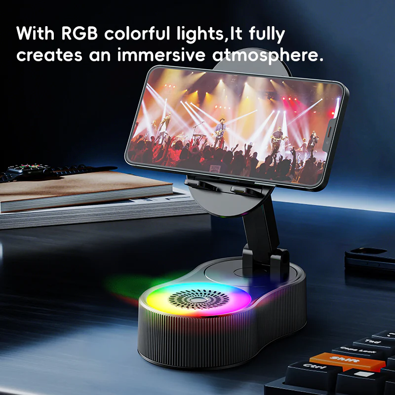 [GOLD] SonicDrop Dock – No-Pair Magic Speaker & Charging Stand - Image 9