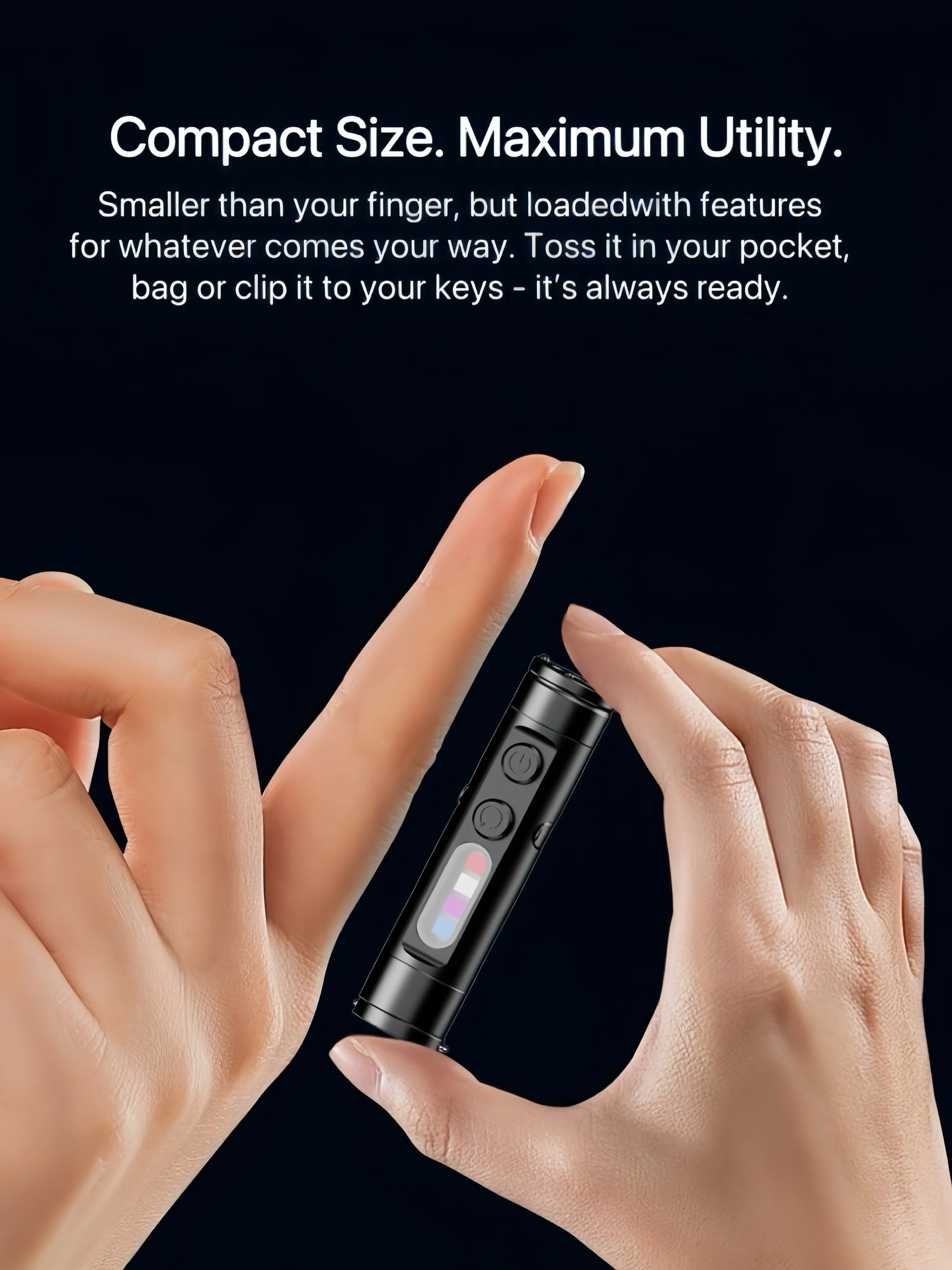 [GOLD] TacLite Mini – The Ultimate Everyday Micro Tool Flashlight - Image 3
