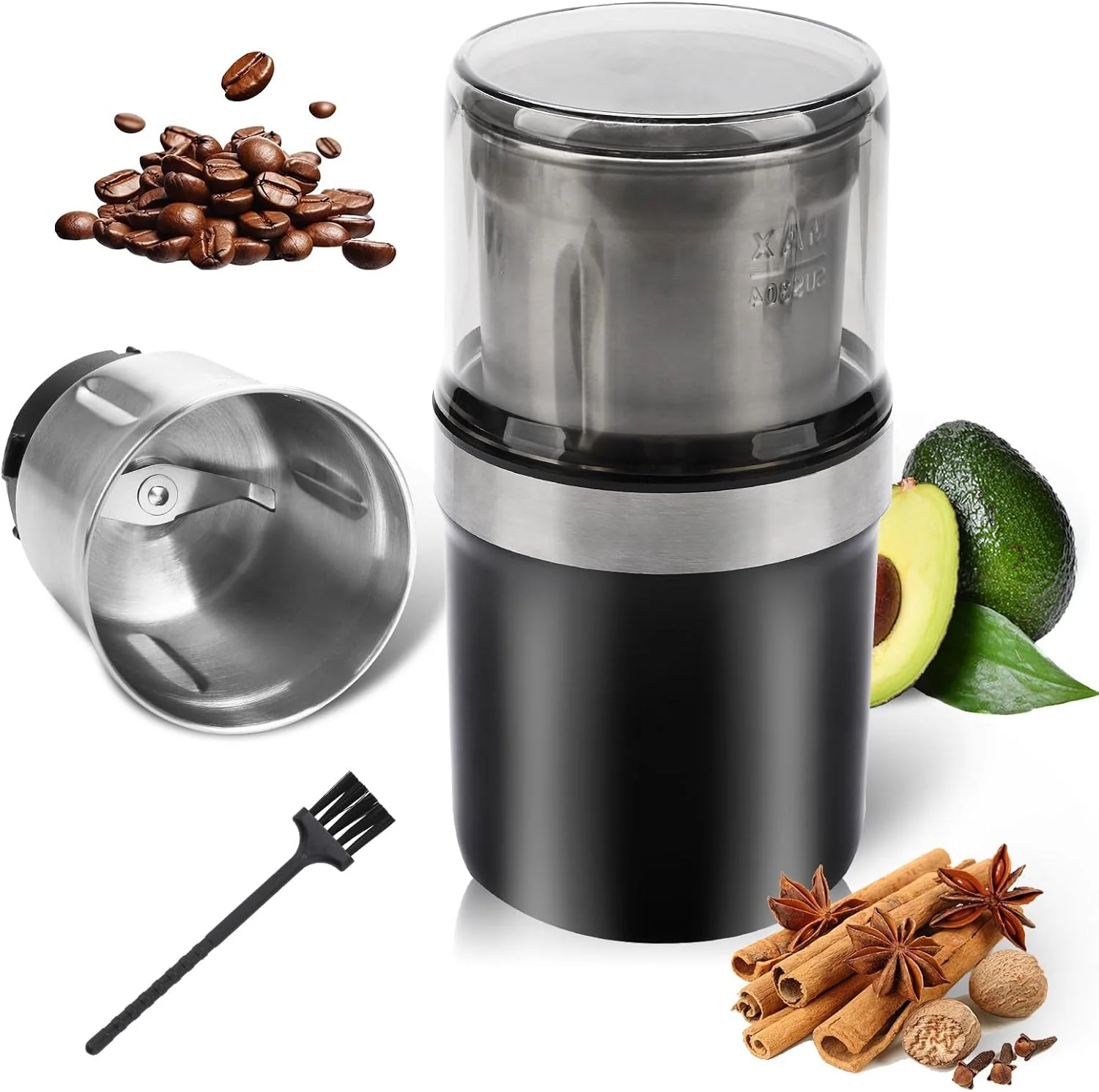 [GOLD] Voltix Electric Multi-Use Cup Grinder – Large Capacity Stainless Steel - Image 2